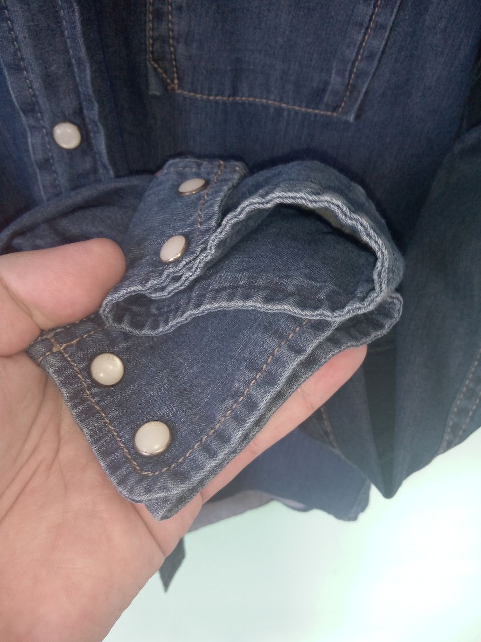 Diesel Diesel Dark Blue Denim Shirt Size US M / EU 48-50 / 2 - 7 Thumbnail