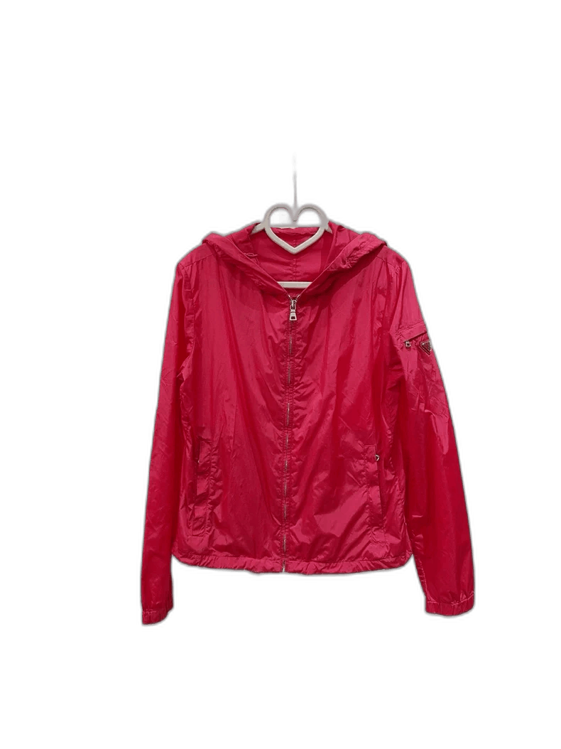 Prada Prada Windbreaker Jacket in Red Color Size M / US 6-8 / IT 42-44 - 1 Thumbnail