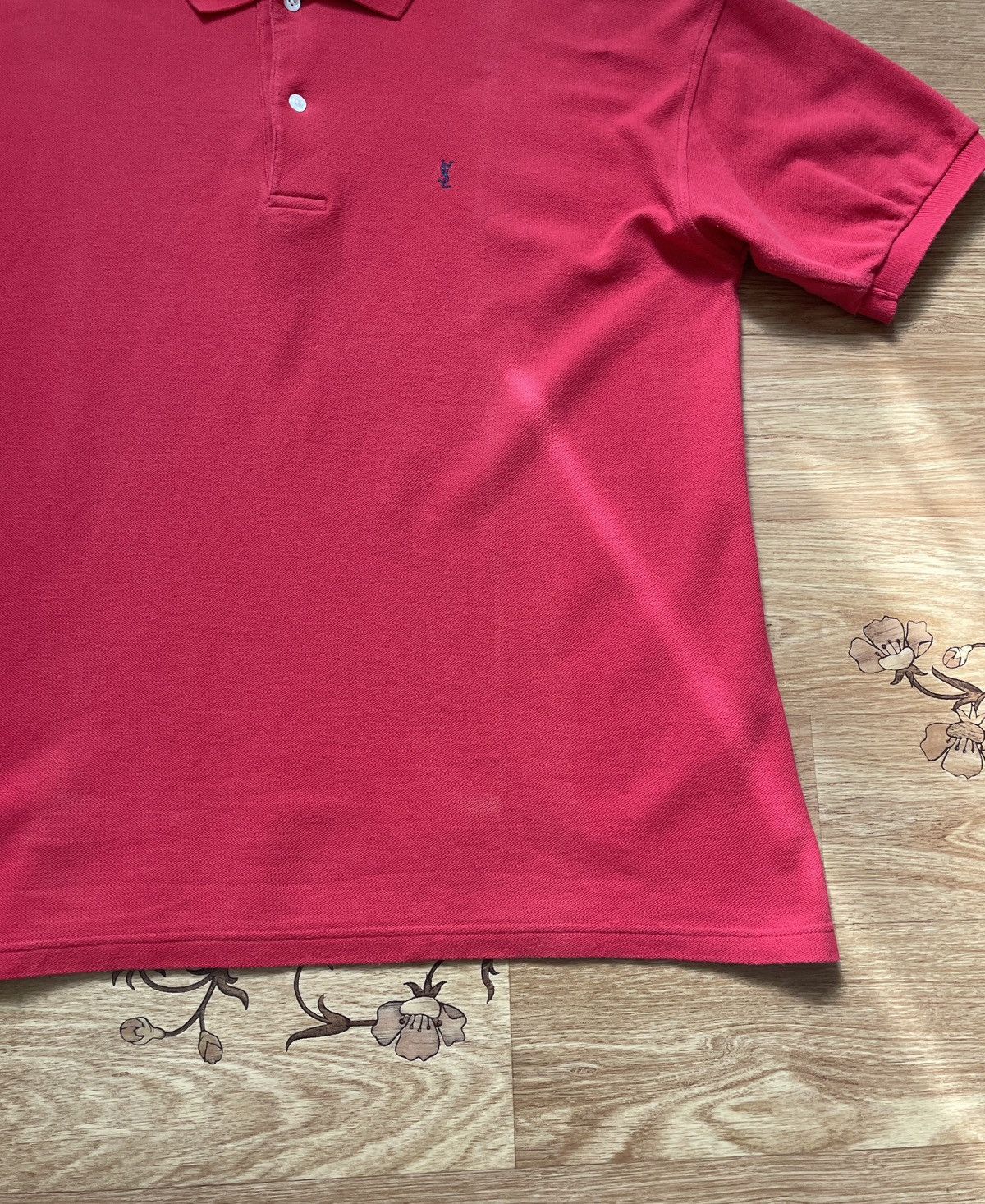 Yves Saint Laurent Vintage Yves Saint Laurent Men’s Red Polo T Shirt Size US XL / EU 56 / 4 - 2 Thumbnail