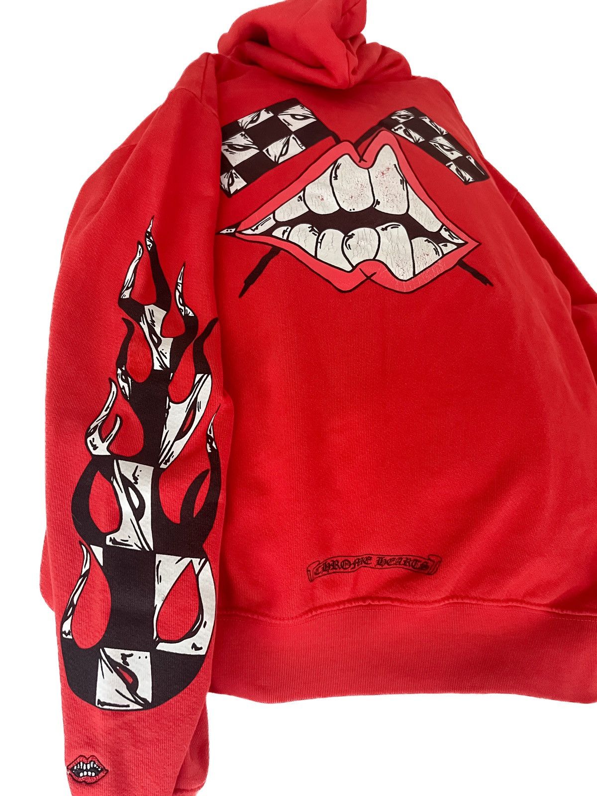 Chrome Hearts × Matty Boy Chrome Hearts Matty Boy Red Chomper Hoodie ...