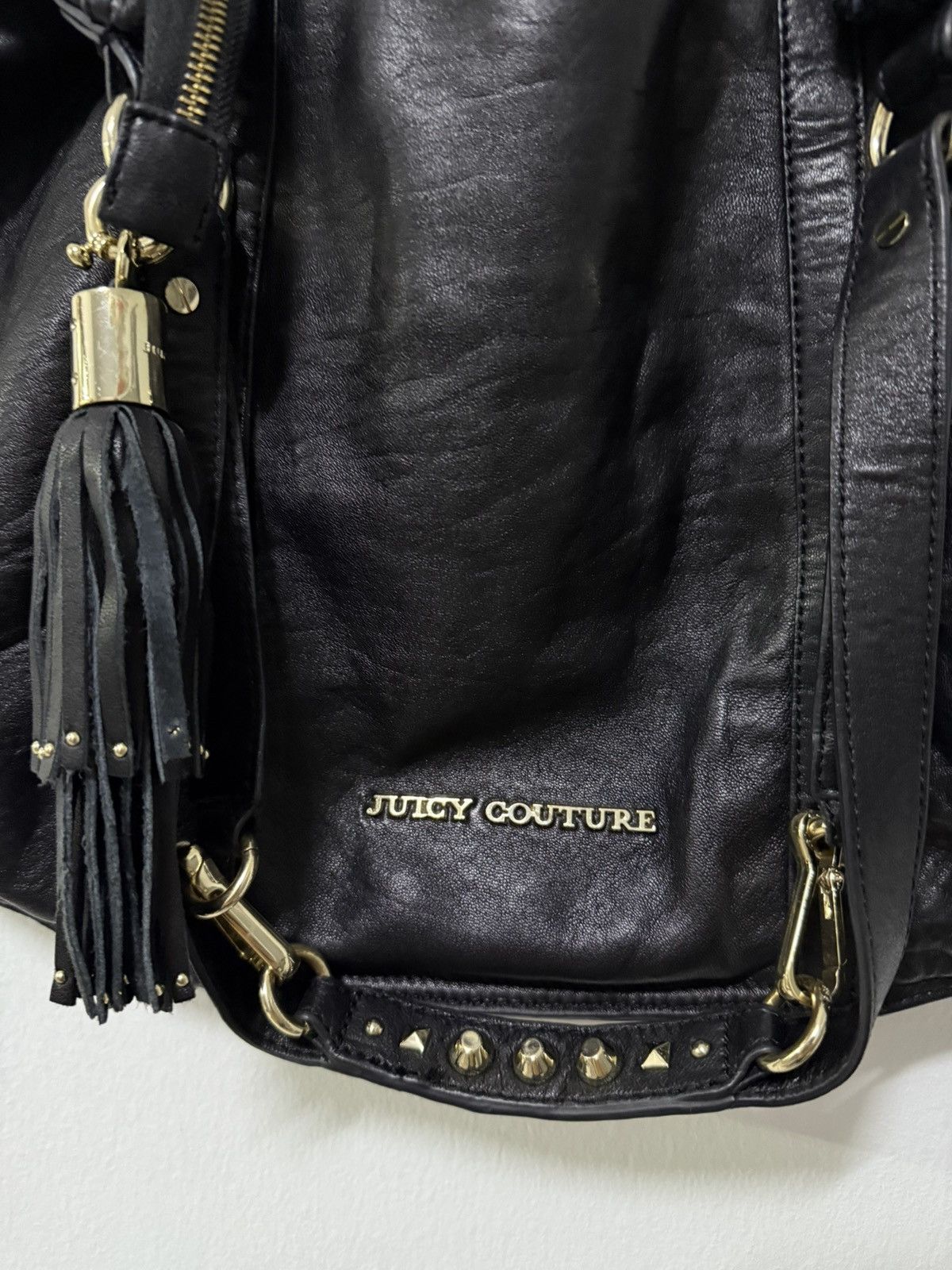 Juicy Couture 2000s Juicy Couture Rockstar Collection Studded Leather bag Size ONE SIZE - 7 Thumbnail