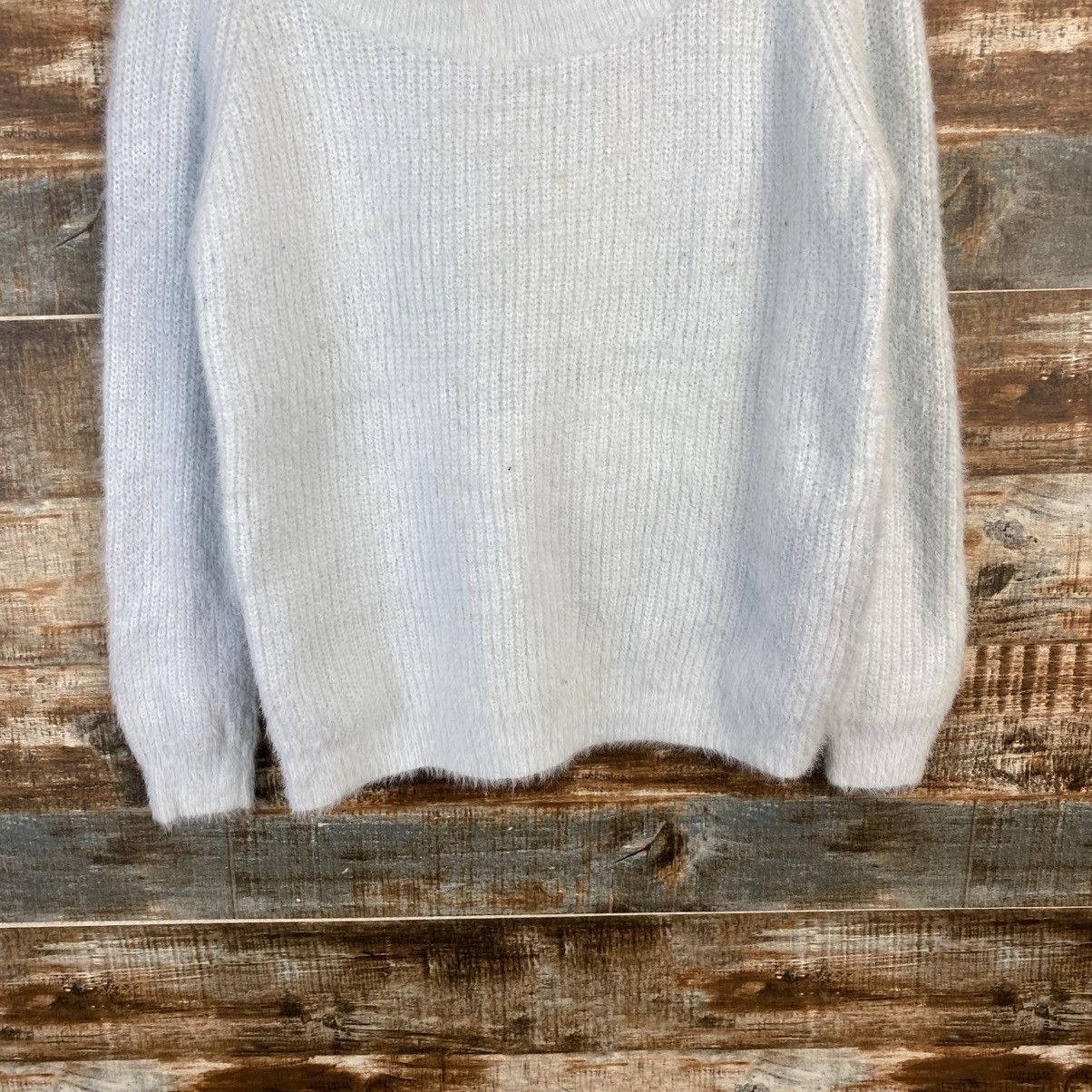 Homespun Knitwear DL Ingni Blue fur shaggy mohair Knitwear #C1042 Size S / US 4 / IT 40 - 3 Thumbnail