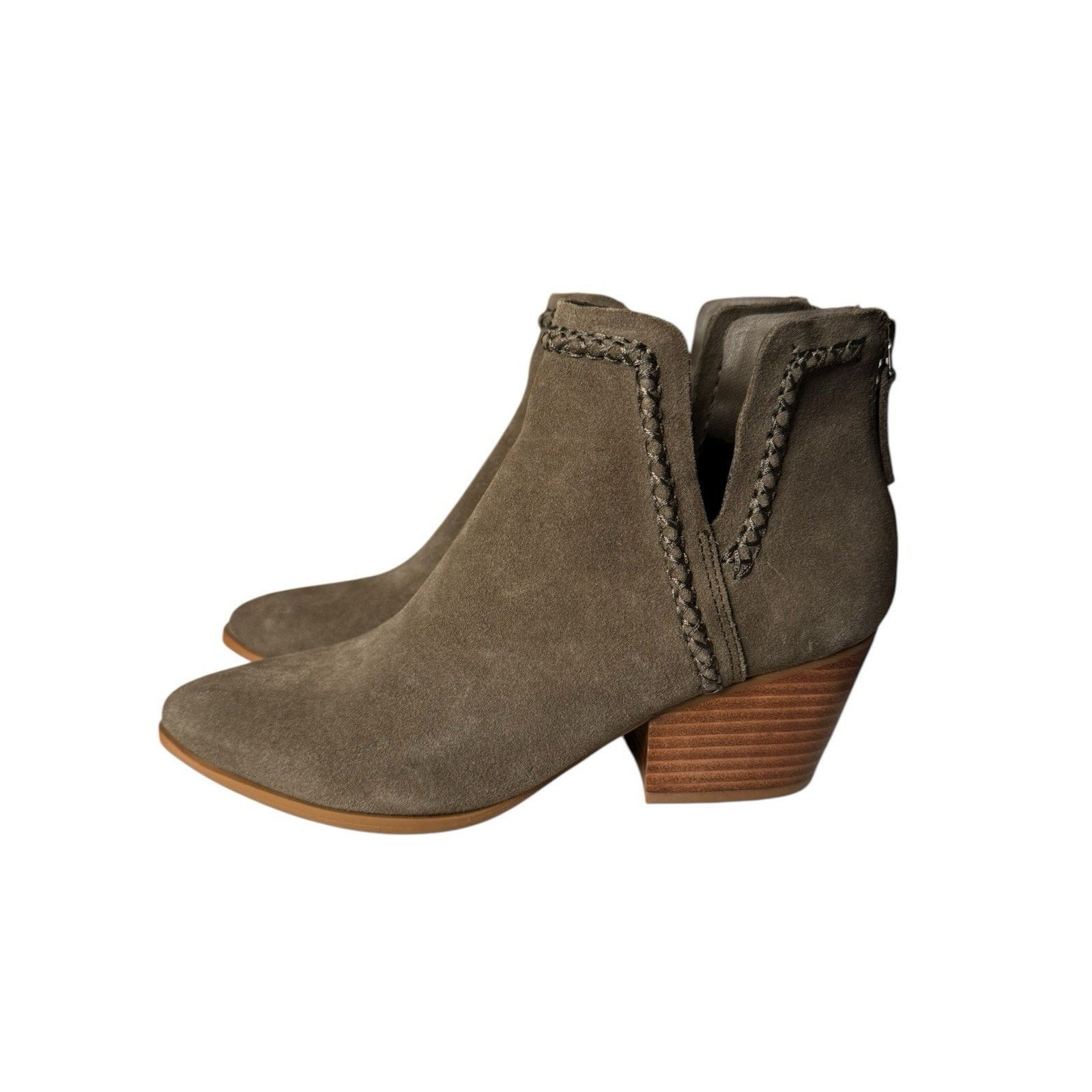 Dolce Vita Dolce Vita NEW Dylan Olive Green Suede Pointed Booties Size US 9 / IT 39 - 4 Thumbnail