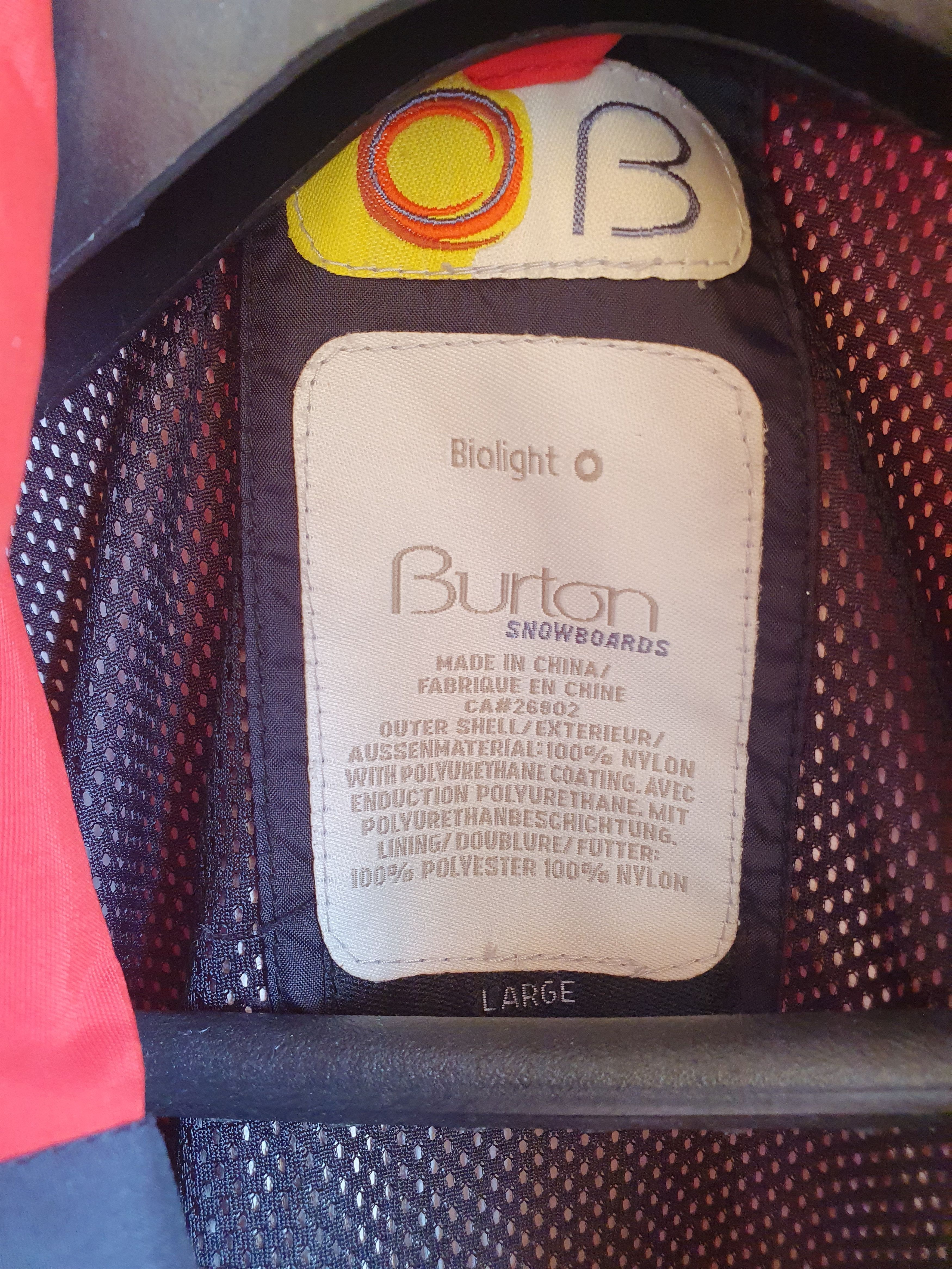 Burton Burton Snowboards Vintage Biolight Jacket sz L Size US L / EU 52-54 / 3 - 6 Thumbnail