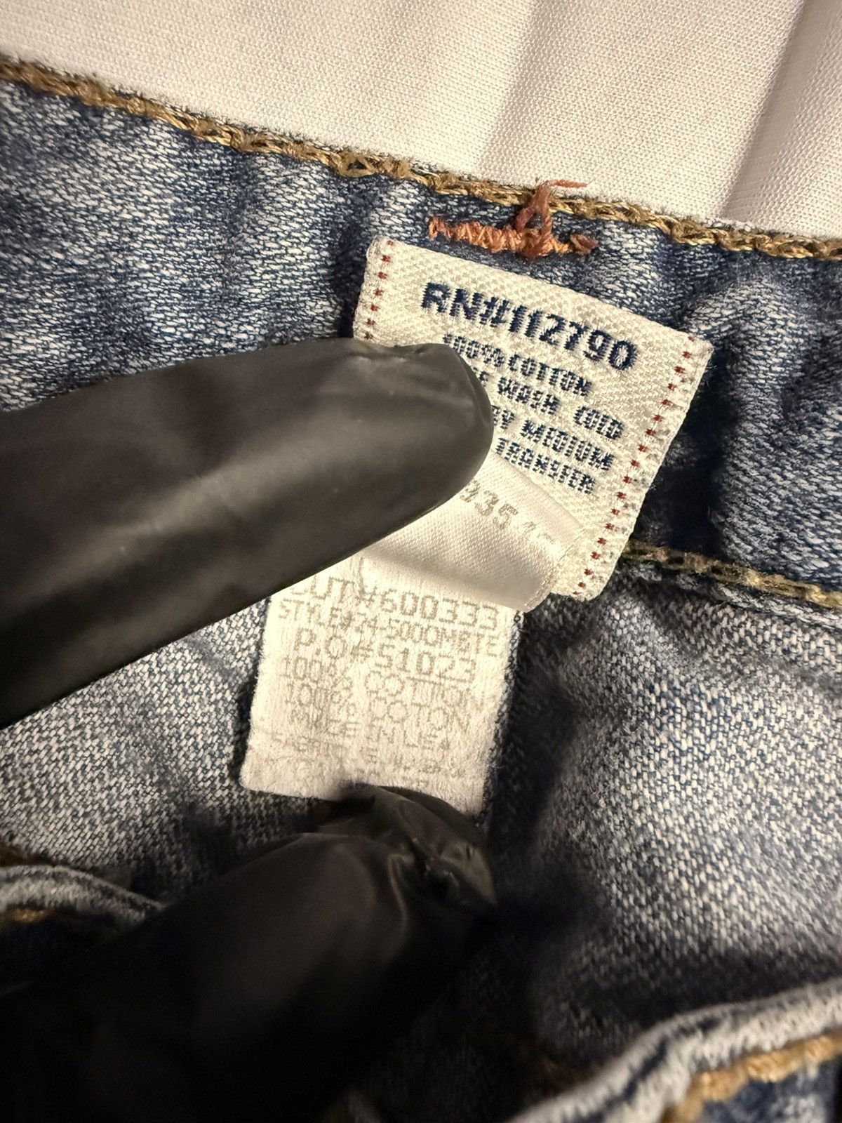 True Religion × Vintage Rainbow True Religion Jeans Real Vintage Y2K Bobby Big T Cut Size 31" - 14 Thumbnail