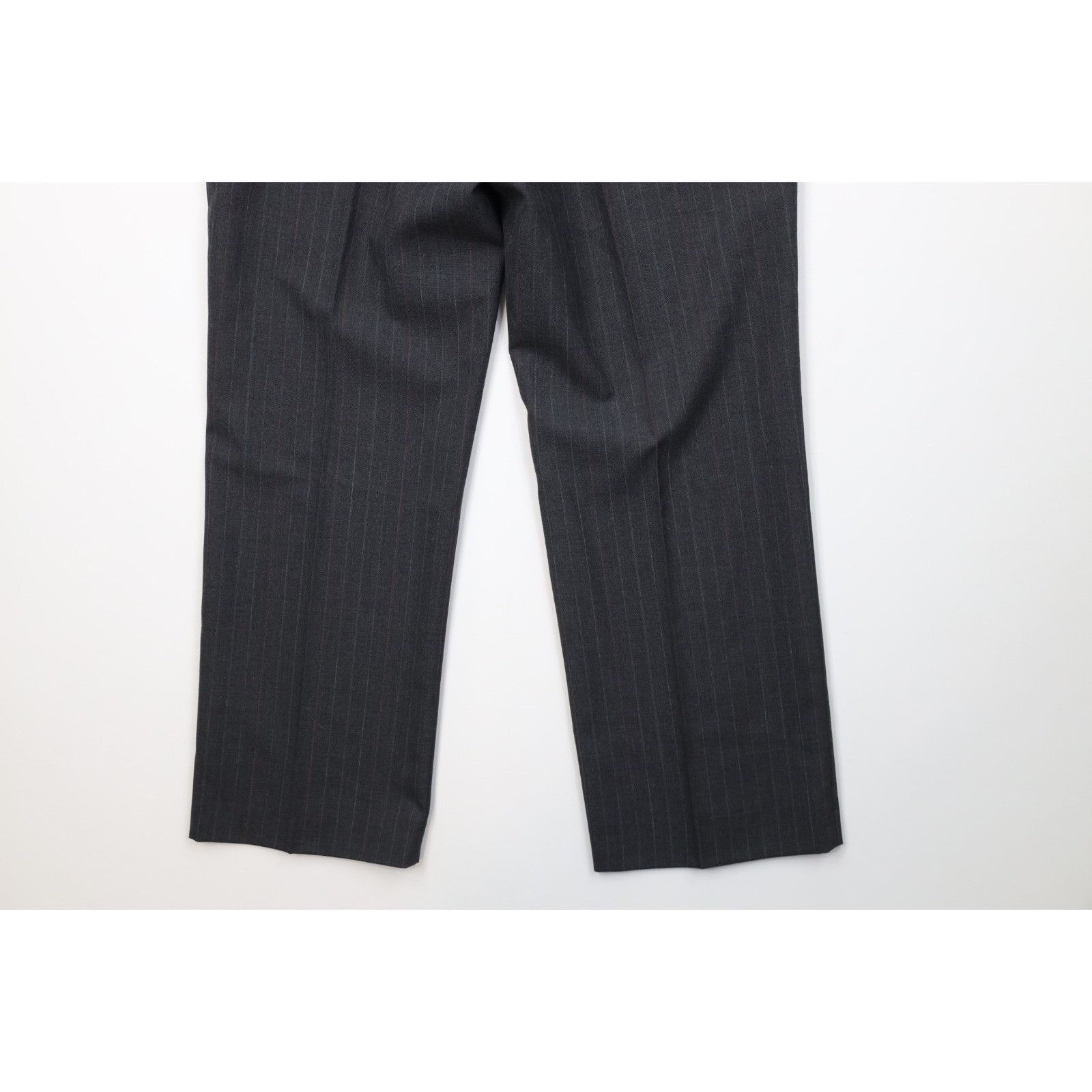 Vintage Vintage 70s Streetwear 2 Piece Worsted Wool Pinstriped Suit Size 42R - 21 Thumbnail