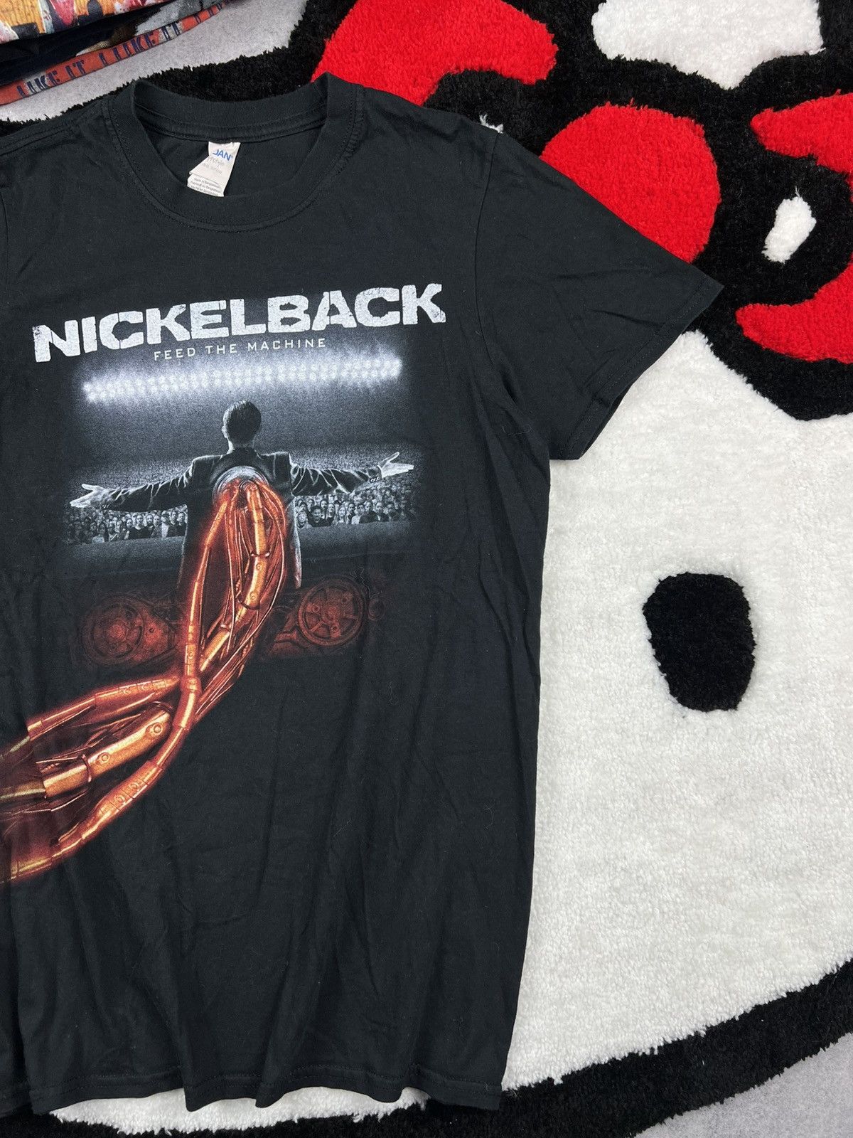 Band Tees Crazy Nickelback Feed The Machine Band Y2K Tee Shirt Size US S / EU 44-46 / 1 - 3 Thumbnail