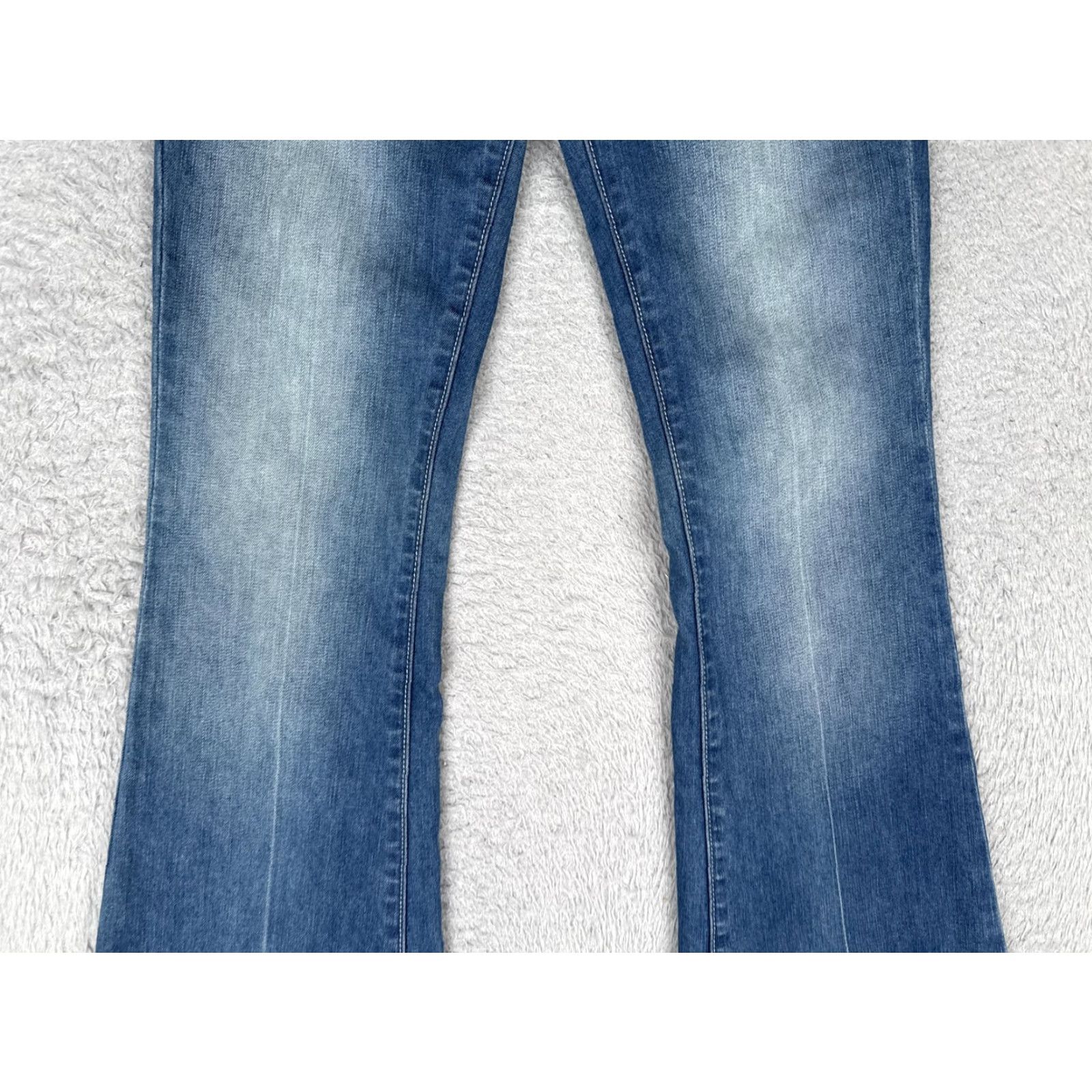 Denime Henry & Belle Lila Jeans Women 24 Flared Denim Blue 90s City Stretch Pockets 5-Pocket Regular Rise Low Rise 24x33 Vintage No Size 42" / US 20 - 3 Thumbnail