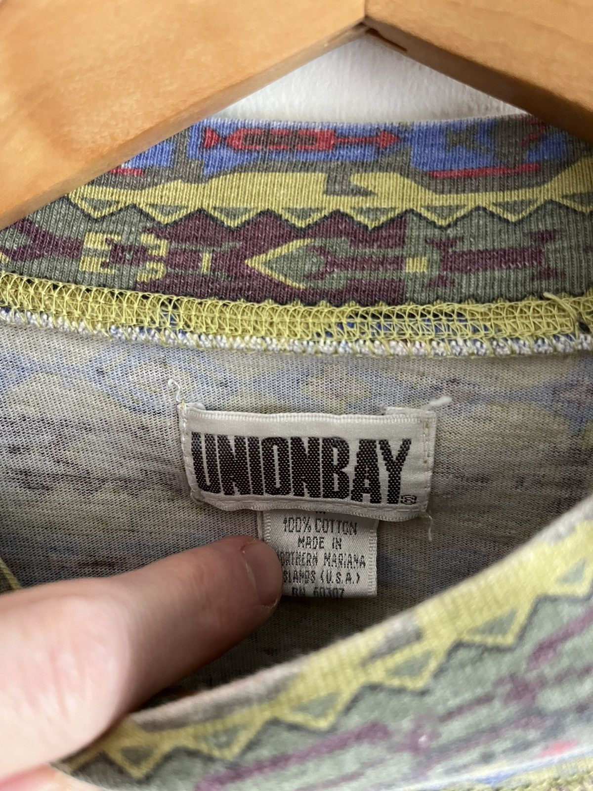 UNIONBAY Longsleeve Rave 90s psychedelic shoegaze ski grunge Size US M / EU 48-50 / 2 - 3 Thumbnail