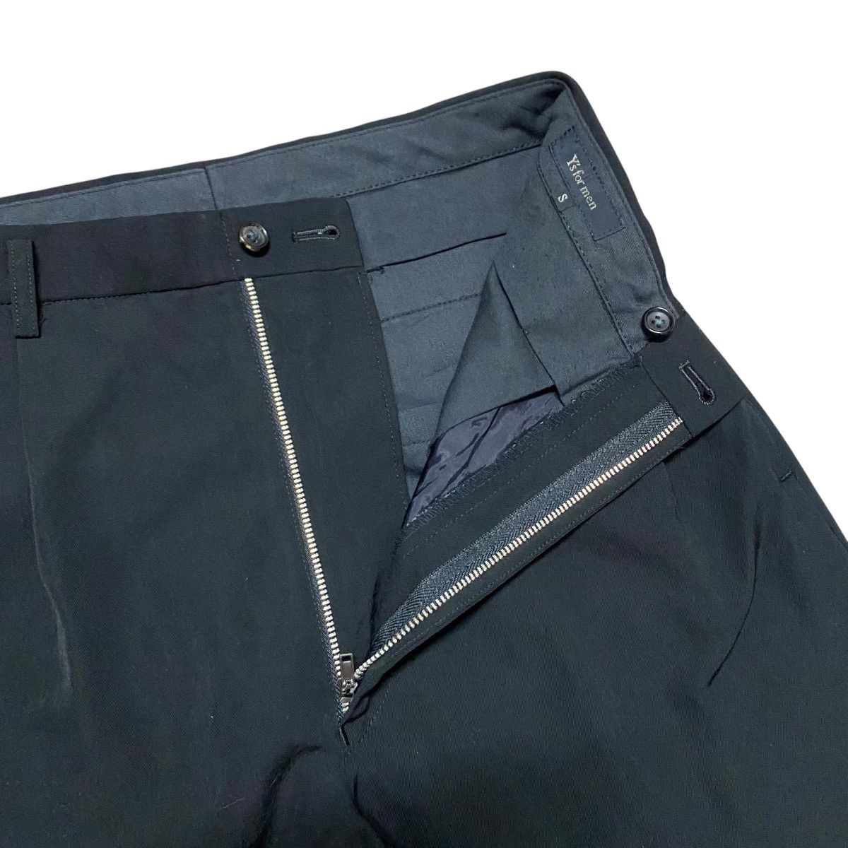 Yohji Yamamoto SS2001 Ys For Men Black Wool Rayon Baggy Pants Size US 28 / EU 44 - 17 Thumbnail