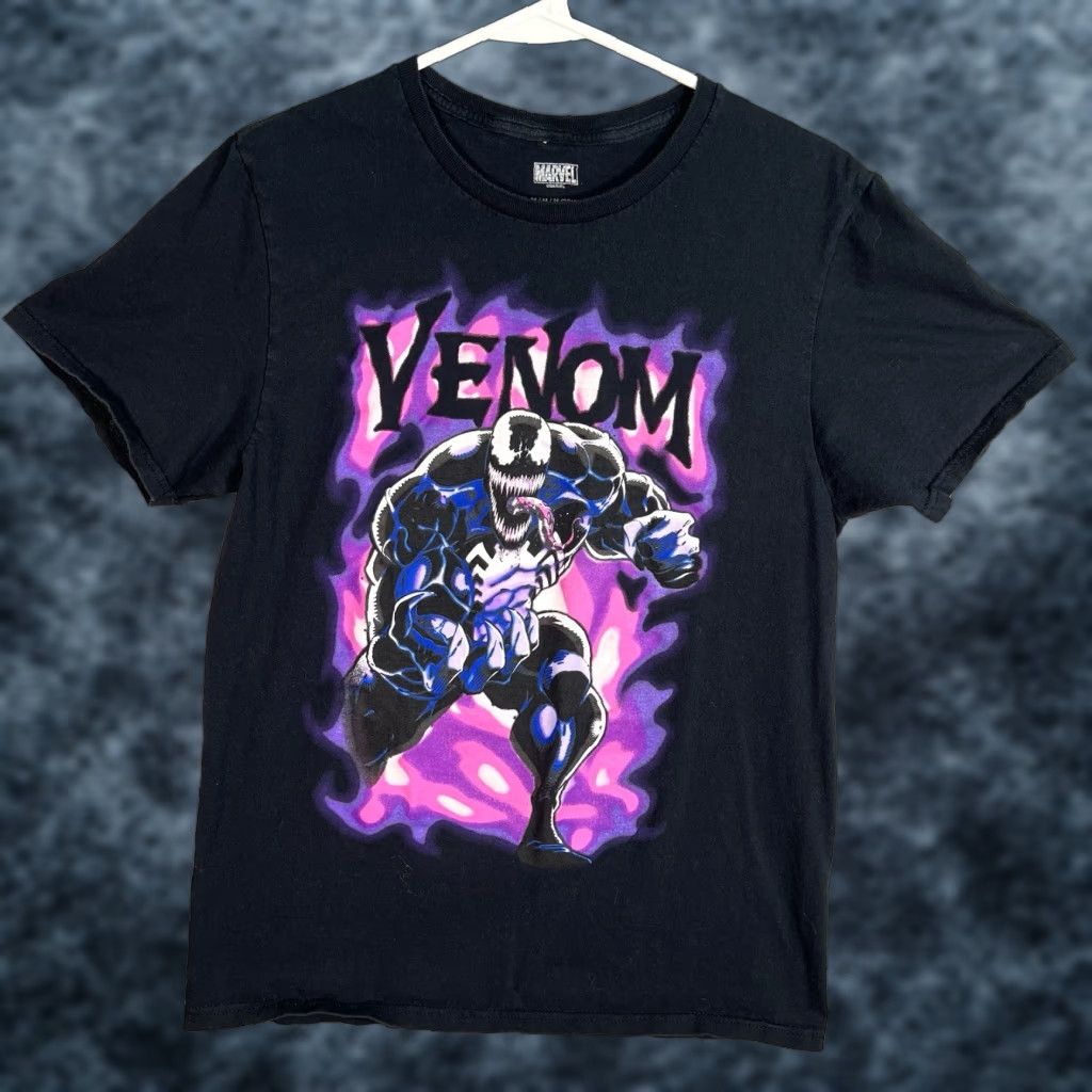 Vintage VINTAGE Marvel Venom Spiderman T Shirt Adult Mens Medium Black Size US M / EU 48-50 / 2 - 1 Thumbnail