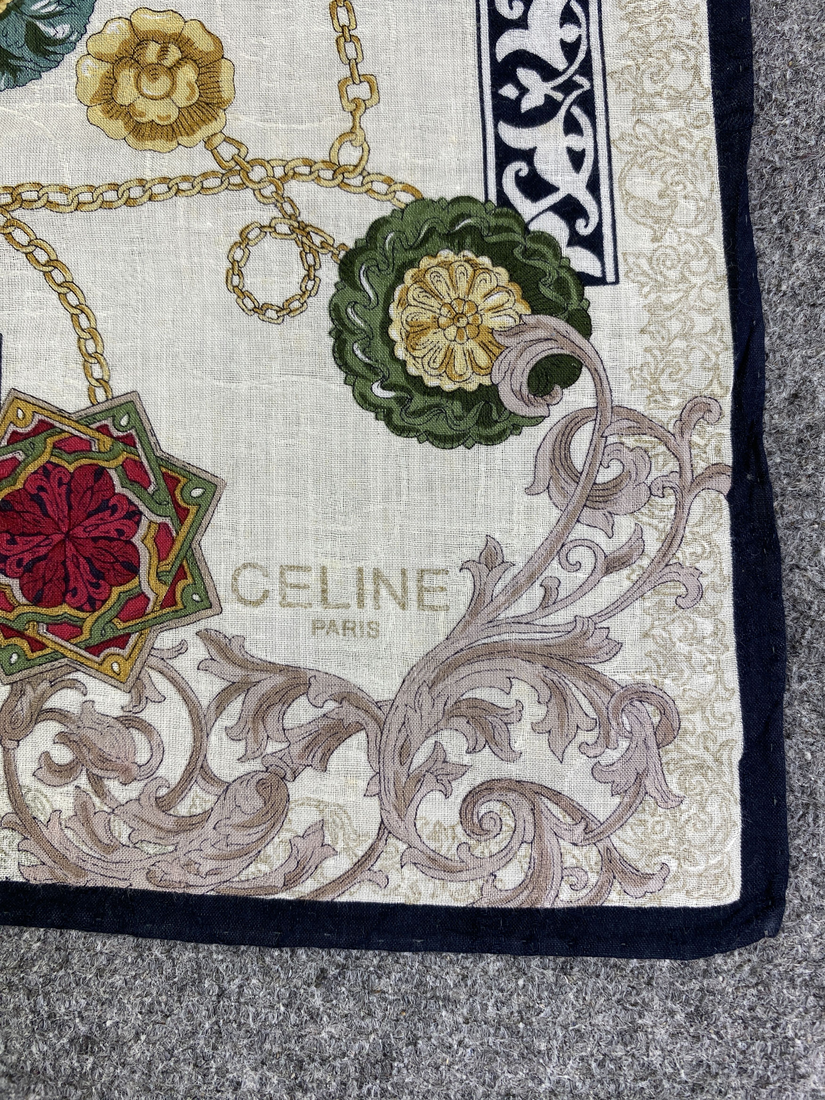 Celine Vintage Celine Handkerchief / Neckerchief KT0010 Size ONE SIZE - 5 Thumbnail