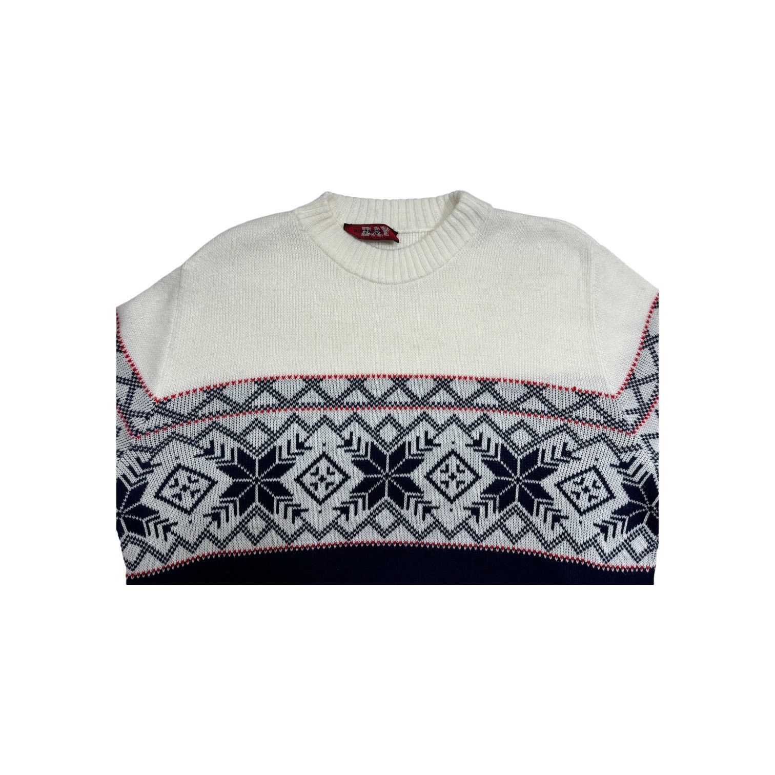 Other Vintage Sweater White Blue Snowflake Pattern Blizzards Bay Size US M / EU 48-50 / 2 - 4 Thumbnail