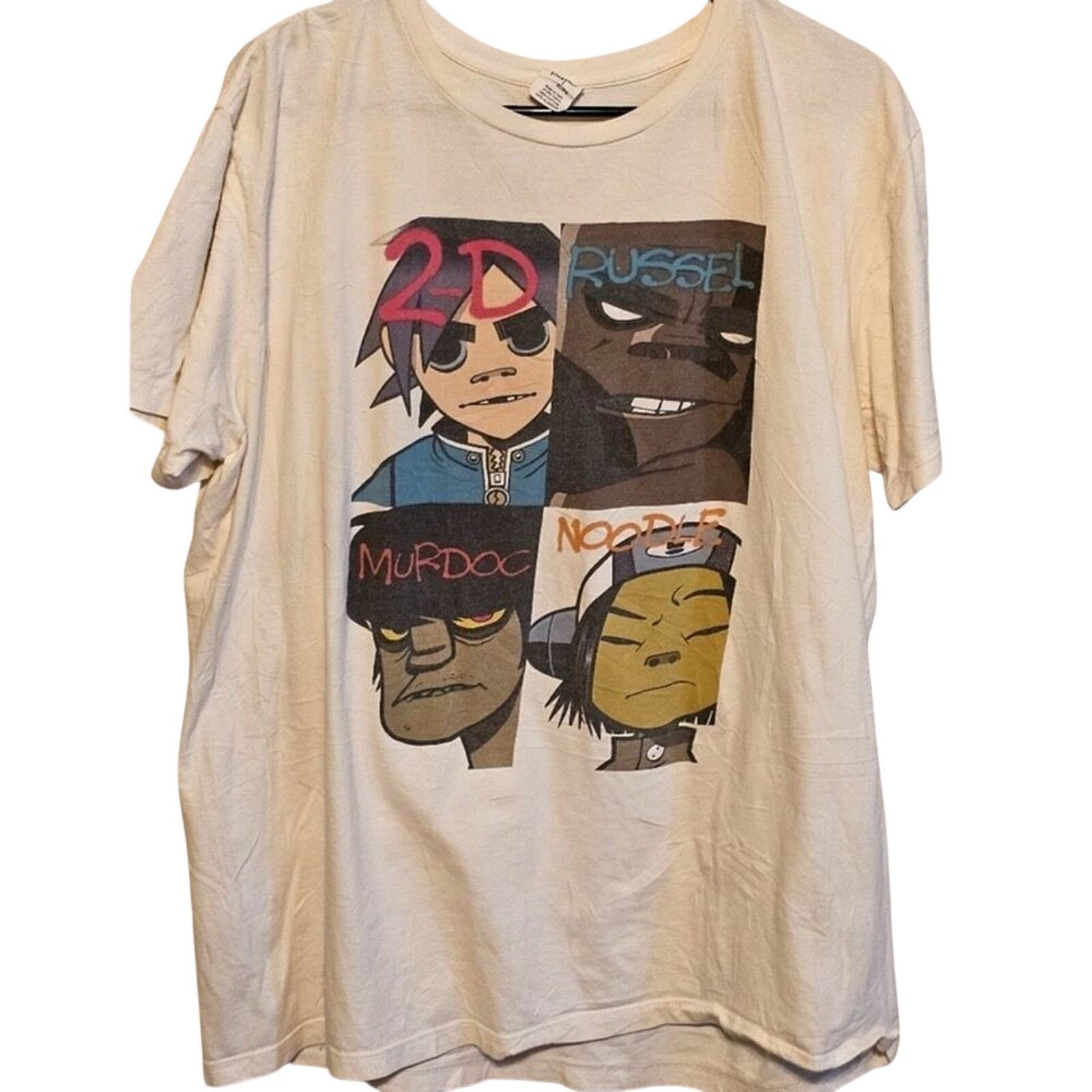 Other PACIFIC Gorillaz Face Grid T-shirt Tee in Cream Size XL Size US XL / EU 56 / 4 - 8 Thumbnail
