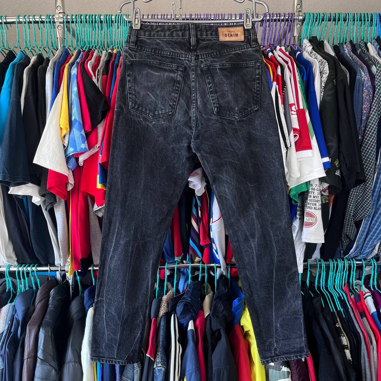 Sezane Sezane Denim Black Faded Pants Jeans Size 27 Size 27" / US 4 / IT 40 - 2 Thumbnail