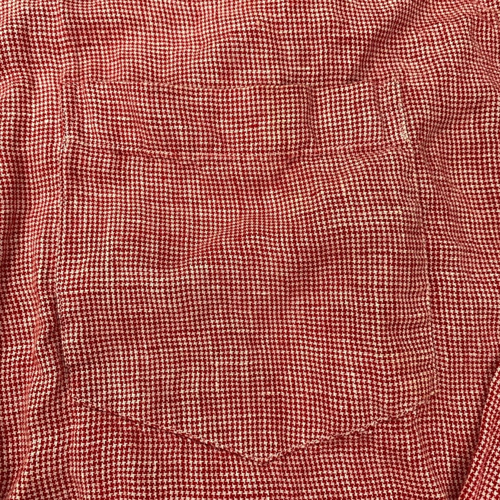 Orvis Orvis Signature Collection Shirt Mens XL Red Houndstooth Linen Button Up Size US XL / EU 56 / 4 - 4 Thumbnail