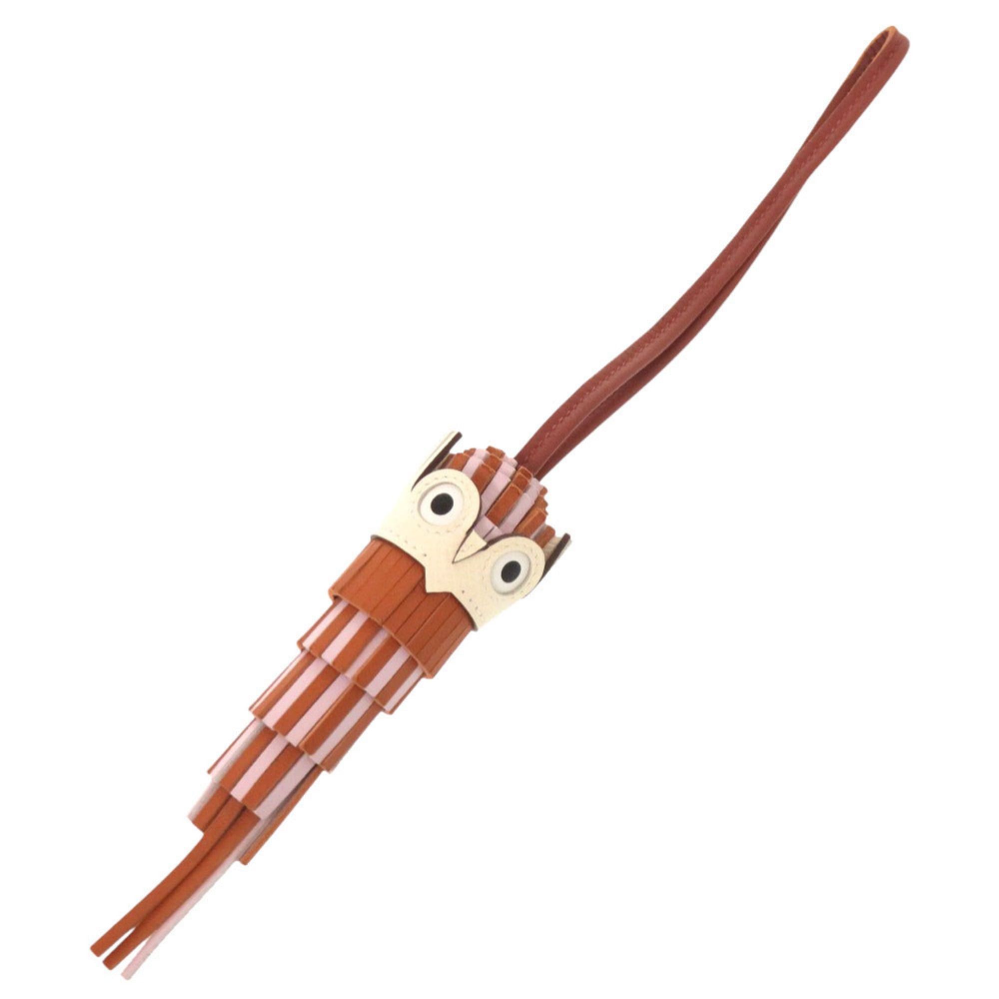 Hermes Like New Hermes Chouette Owl Pain d'Épices Mauve Père Sienne Nata Blanc Agneau Milo Veau Epsom W Stamp (Made in 2024) Accessory Bag Charm 0256 HERMES Size ONE SIZE - 1 Thumbnail