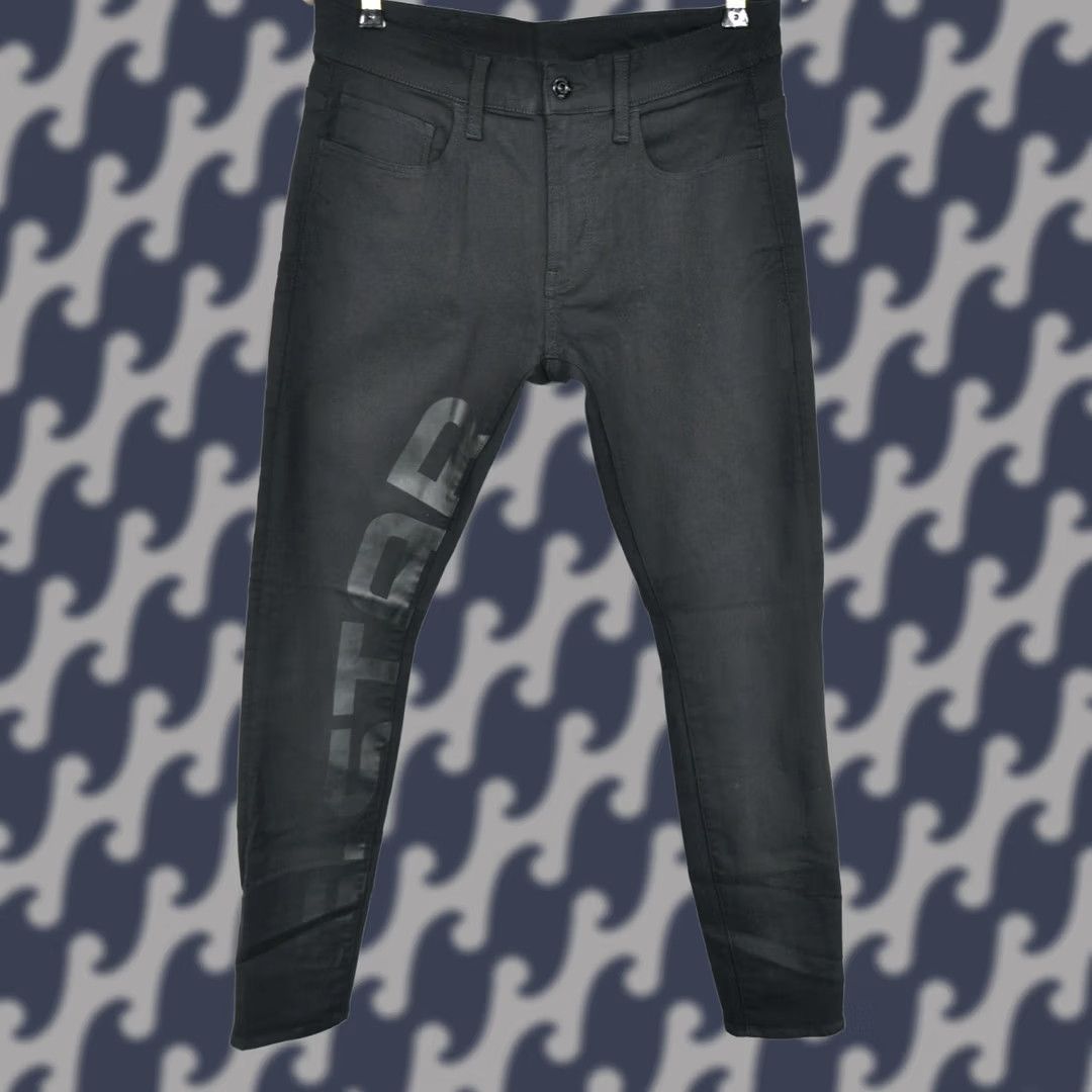 G-Star G-Star 3301 Deconstructed Skinny Art Jeans Waist W31/L32 Black Mens Regular Jeans Size US 31 - 1 Thumbnail