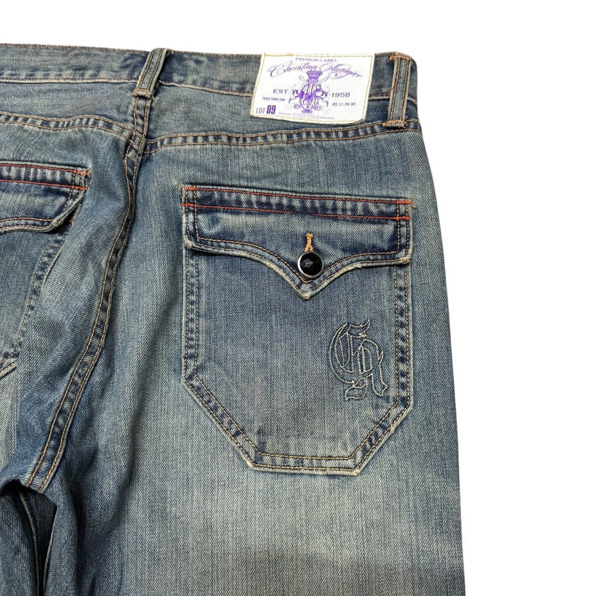 Christian Audigier Vintage Christian Audigier Denim Thrashed Jeans Size US 32 / EU 48 - 13 Thumbnail