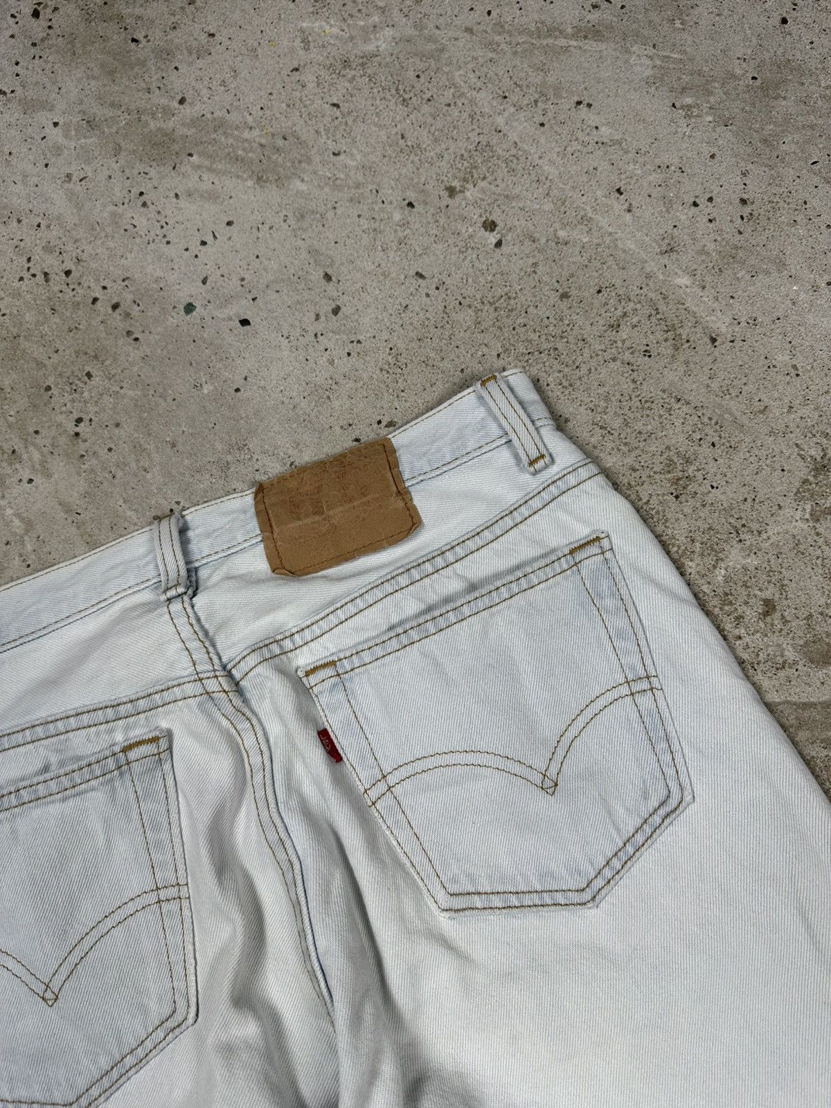 Levi's × Vintage Vintage 90s Levi’s 501 Washed Blue Denim Pants Jeans Size US 30 / EU 46 - 18 Thumbnail
