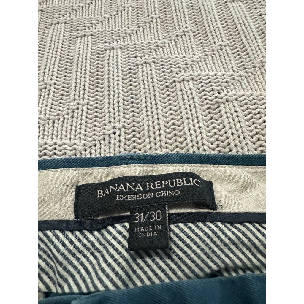 Banana Republic Banana Republic teal blue Emerson chino pants size 31 Size US 31 - 4 Thumbnail