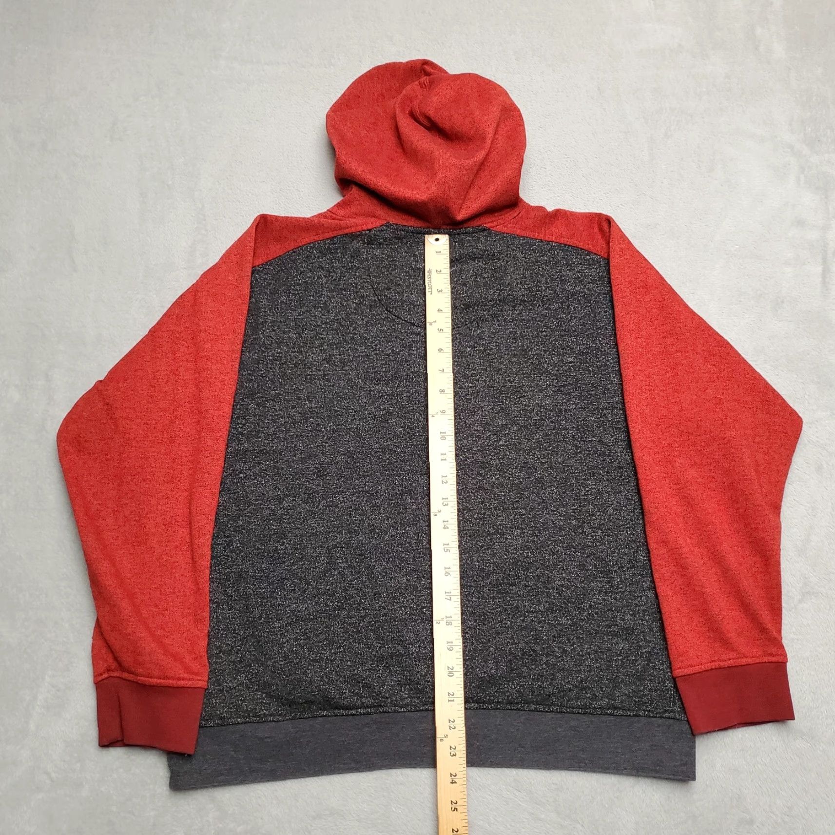 Vintage Chevrolet Hoodie Mens XL Red Cotton Blend American Sports USA Fleece Pullover Hooded Long Sleeve Size US XL / EU 56 / 4 - 6 Thumbnail