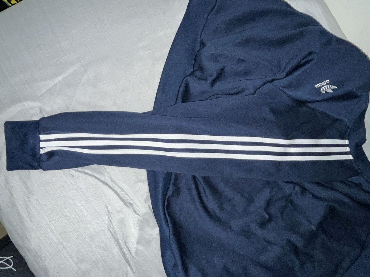 Adidas Adidas Track Jacket Navy Blue Size US XL / EU 56 / 4 - 3 Thumbnail