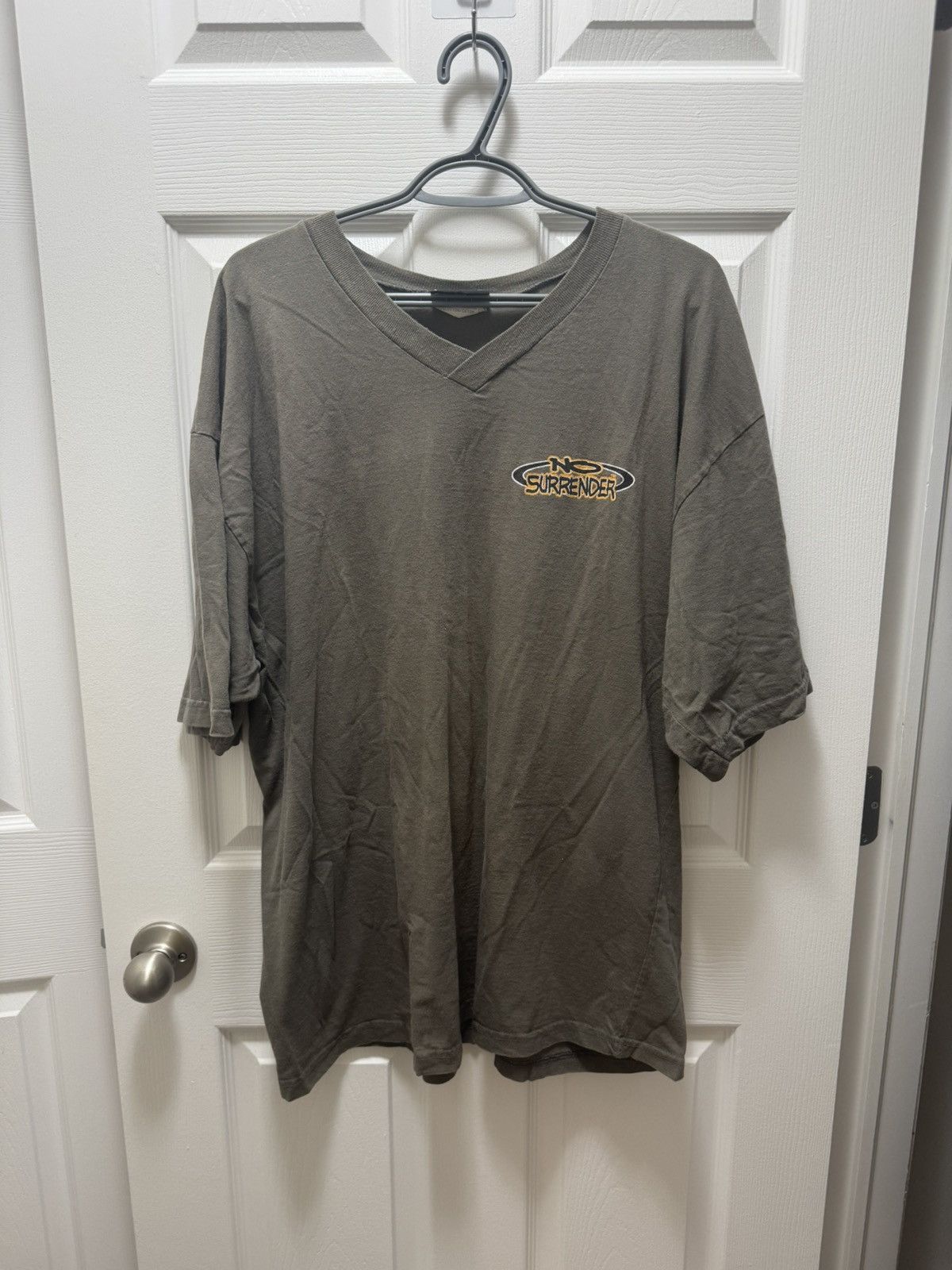 Vintage No Surrender 90s Enough is Enough Text Play Humor Vintage Size US XL / EU 56 / 4 - 2 Thumbnail
