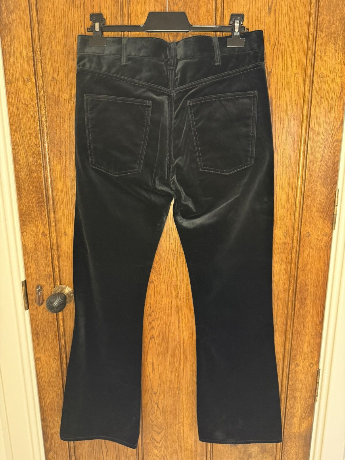 Celine Holy Grail FW20 Celine dylan velvet black flared jeans 31 Size US 31 - 17 Thumbnail