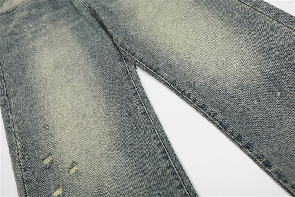 Japanese Brand × Jean Men's straight punk distressed washed gradient jeans Size US 32 / EU 48 - 6 Thumbnail