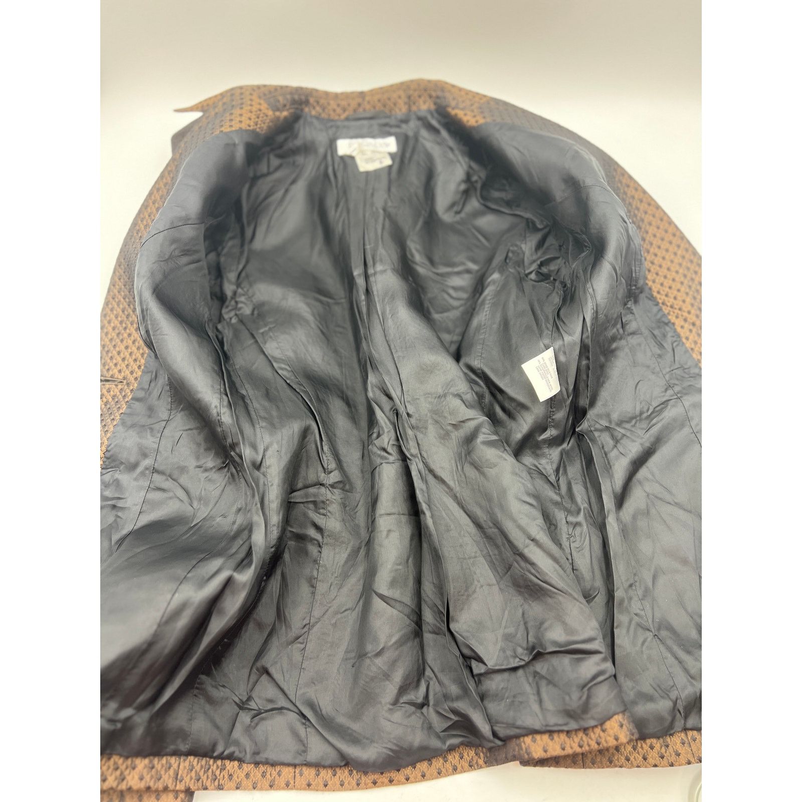 Escada Escada Silk & Wool Blazer Brown Diamond Quilt Size S / US 4 / IT 40 - 4 Thumbnail