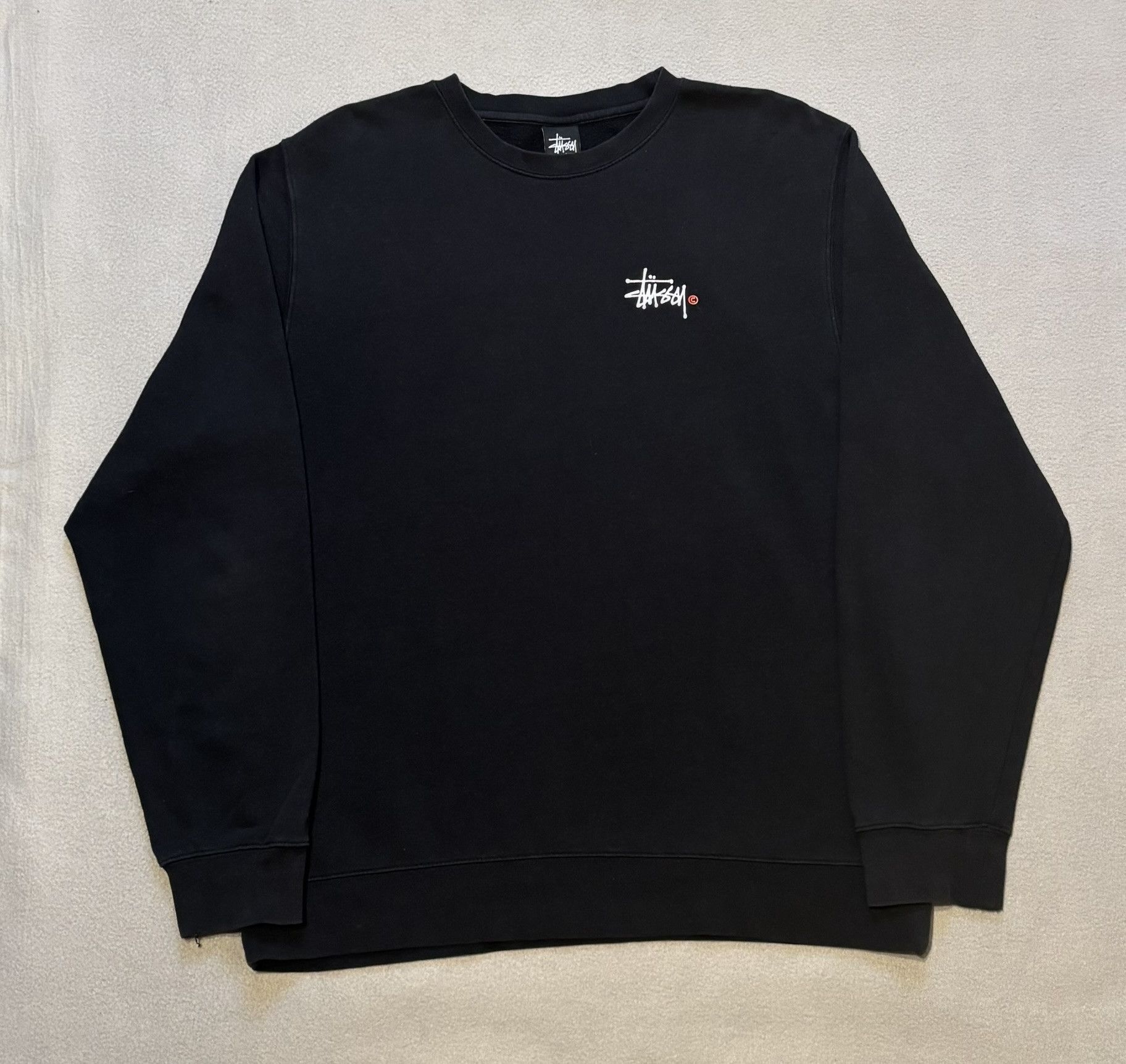 Stussy Stussy Basic Crew sweatshirt size XL Size US XL / EU 56 / 4 - 5 Thumbnail