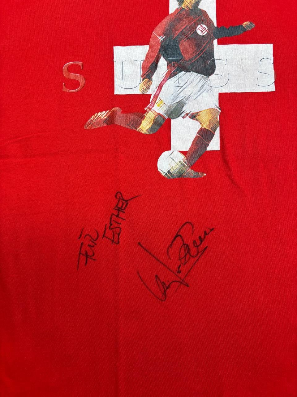 Vintage Vintage Signed Swiss Football Shirt Suisse Graphic XL Shirt Size US XL / EU 56 / 4 - 5 Thumbnail