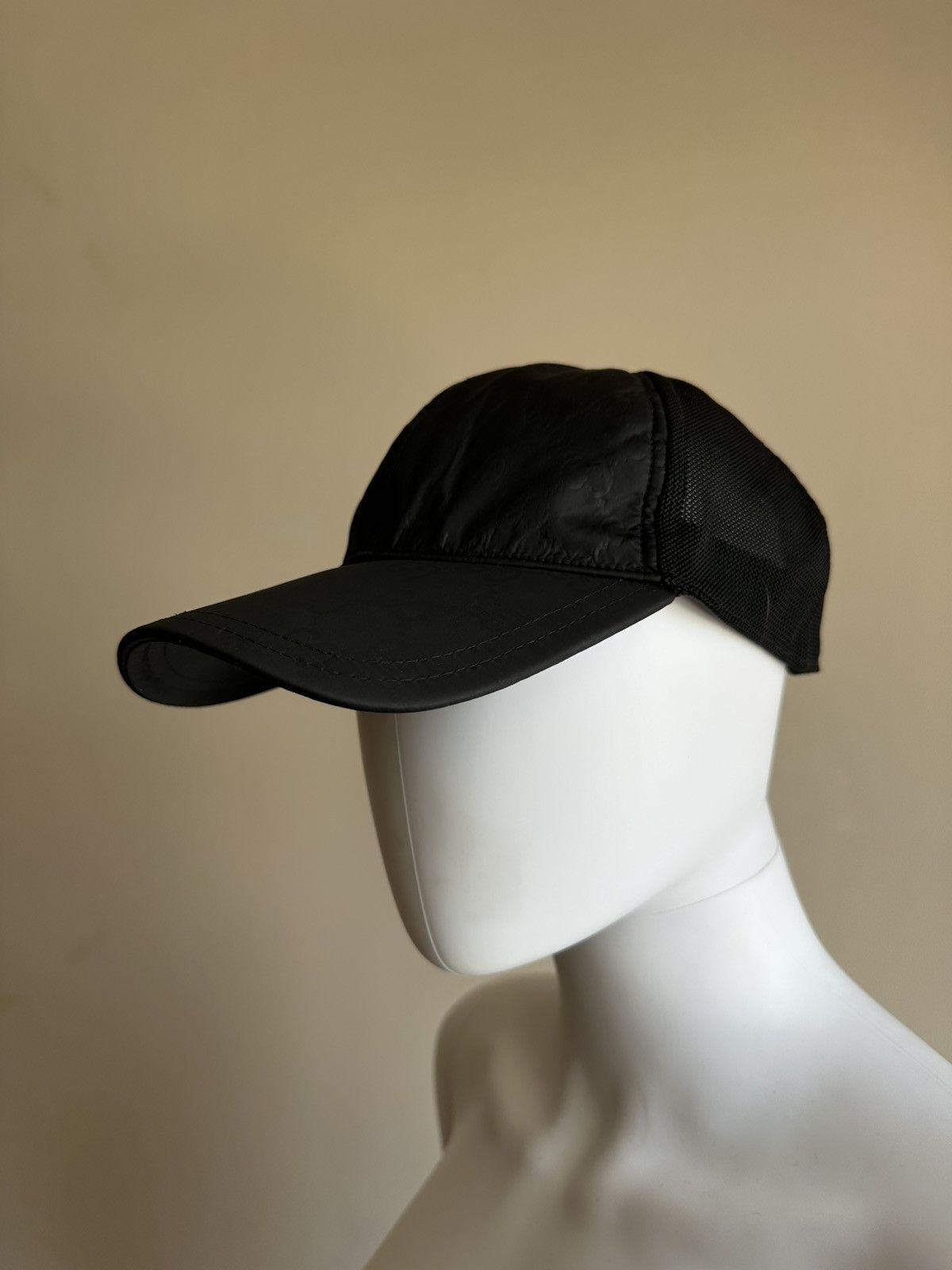 Gucci GG Nylon Cap Black Gucci GG Nylon Baseball Hat - Size S (SHF-V9HmLT) main image 4
