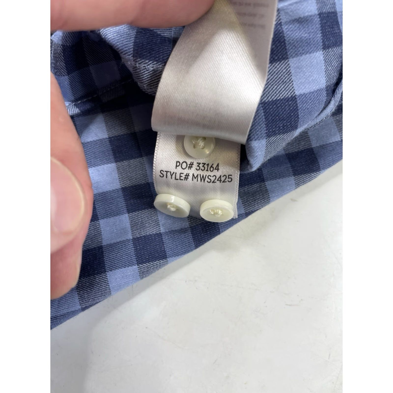 Faherty Faherty Movement Shirt Mens 2XL Button-Down Blue Plaid Classic Fit Size US XXL / EU 58 / 5 - 6 Thumbnail