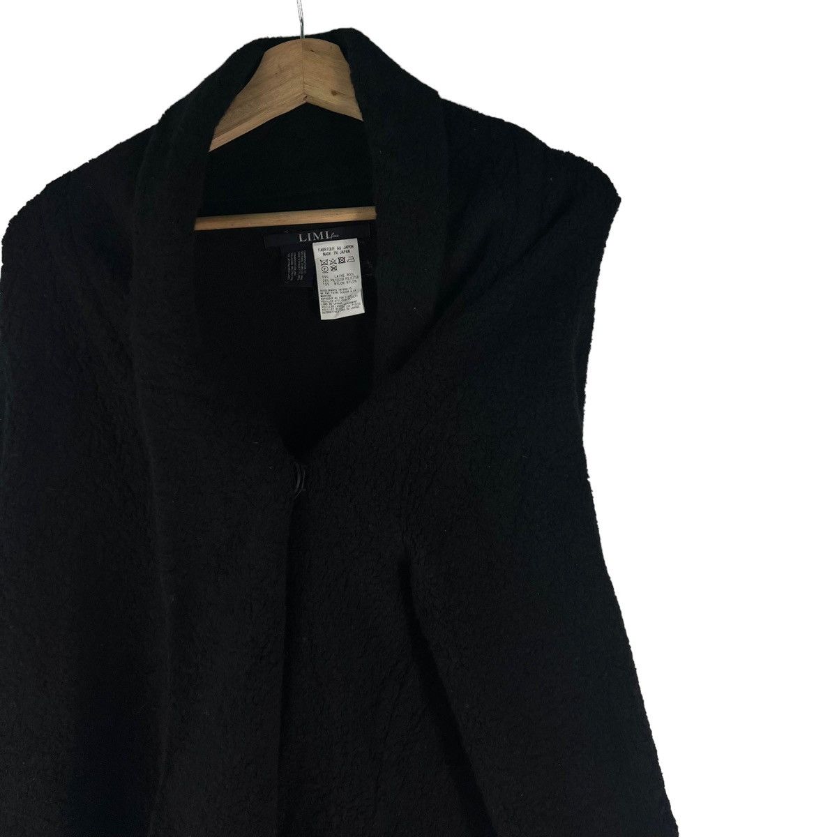 Limi Feu 🔥RICH BLACK - RUNWAY WOOL LONG JACKET OVERSIZED Size US S / EU 44-46 / 1 - 6 Thumbnail