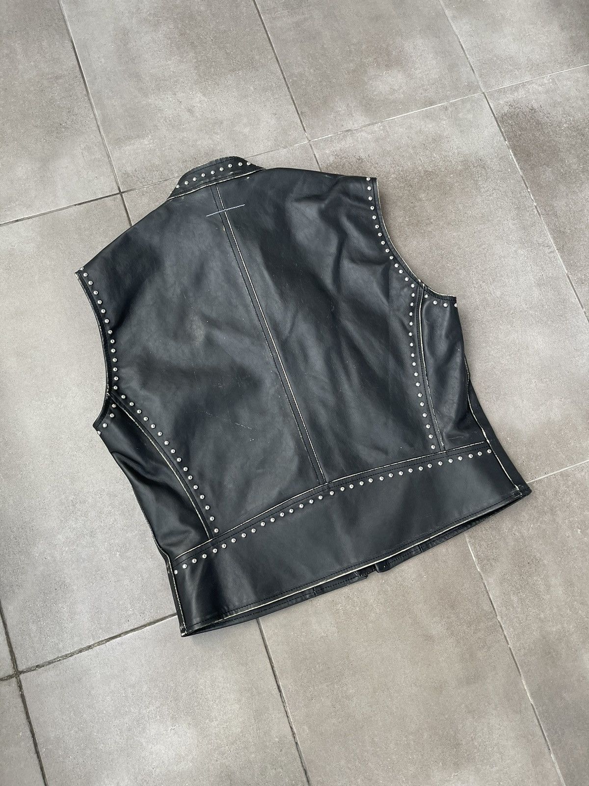 Maison Margiela !DS! SS22 Maison Margiela 5 ZIP Studded Leather Vest Gilet Size US S / EU 44-46 / 1 - 16 Thumbnail