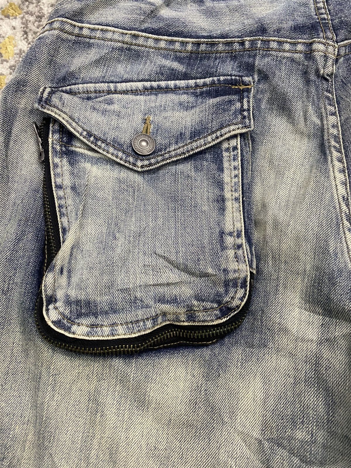 Japanese Brand × Junya Watanabe × PPFM CURVE ARCHIVE JAPAN BRAND PPFM DISTRESS JEANS Size US 33 - 8 Thumbnail
