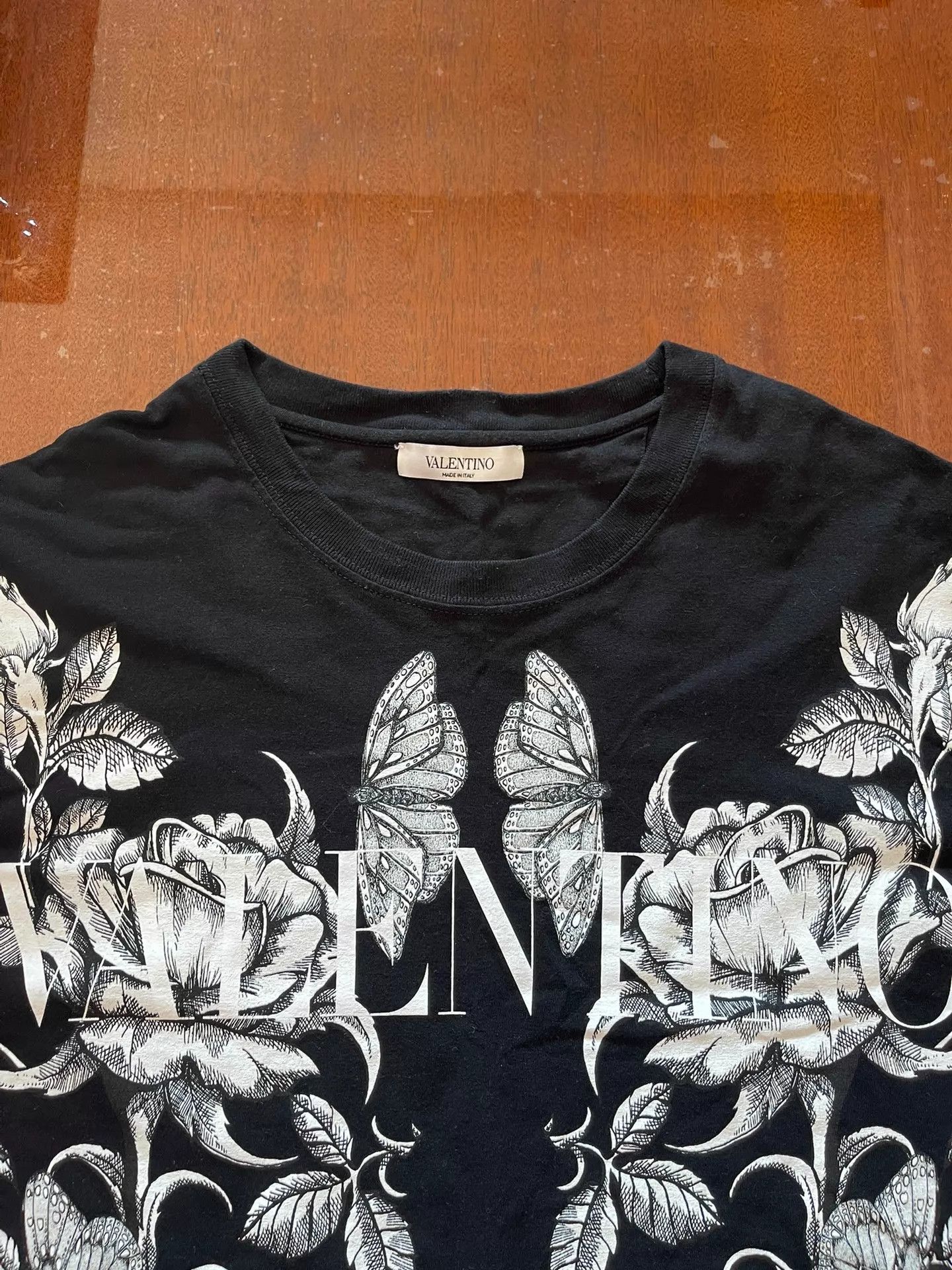 Valentino Valentino New 3D Realistic Print Big Logo Cotton T-Shirt M Size US M / EU 48-50 / 2 - 2 Thumbnail