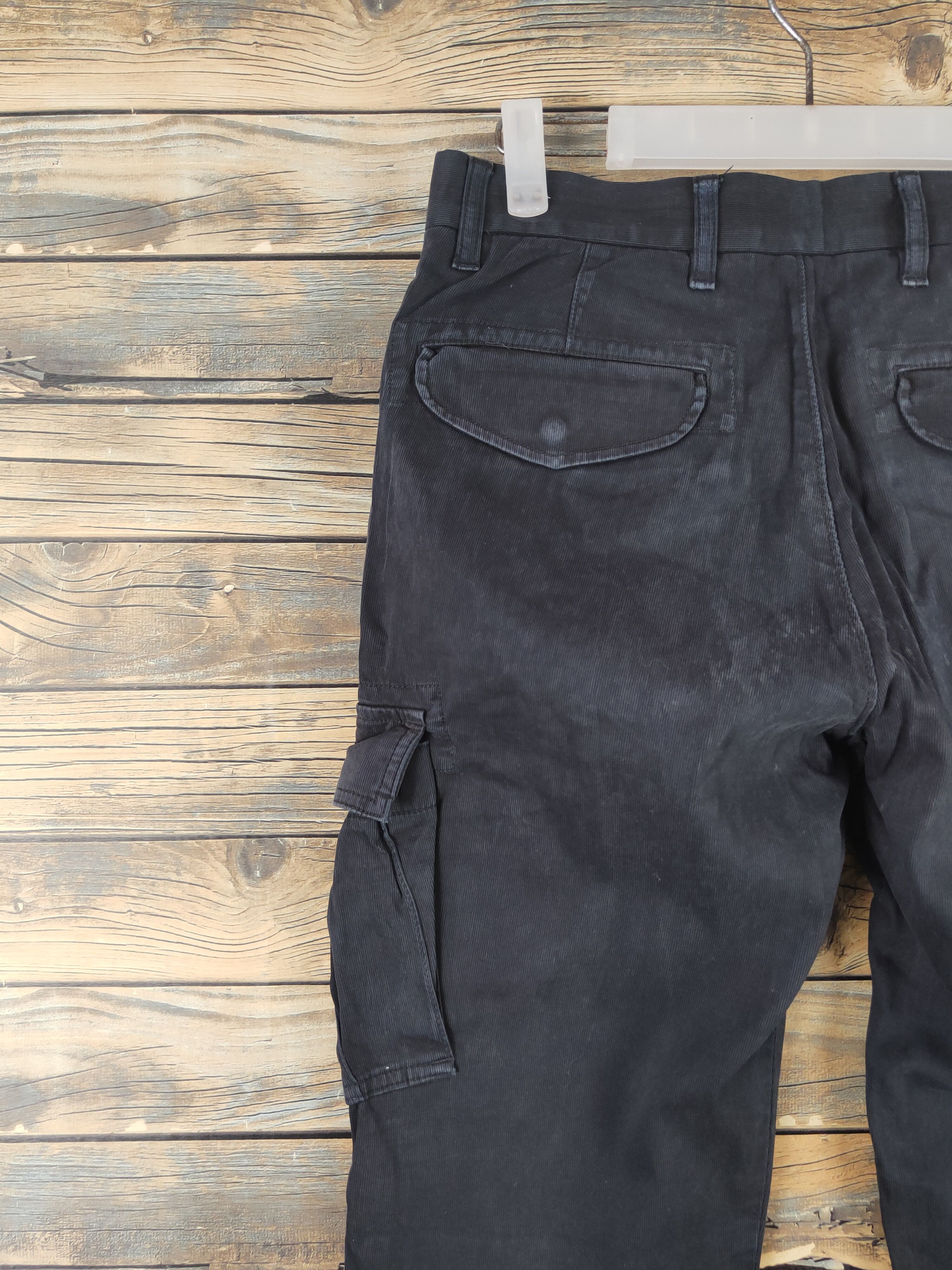 Japanese Brand DL Uniqlo Black Multipocket Tactical Cargo Pants #1763 Size US 30 / EU 46 - 8 Thumbnail