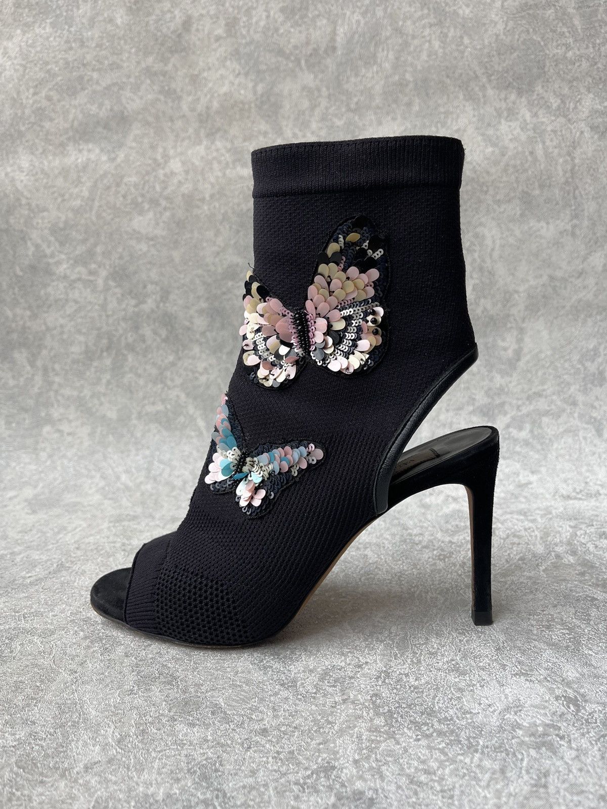 Valentino Valentino Garavani Butterfly Knit Ankle Boots Size 36 US 6 Size US 6 / IT 36 - 2 Thumbnail