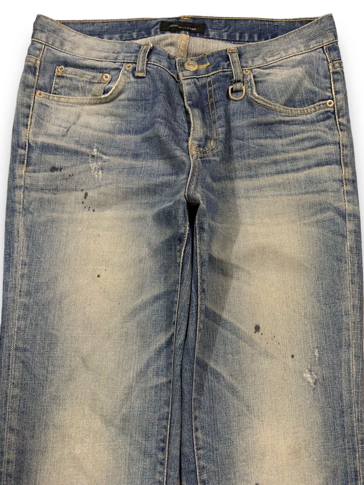 KMRii Vintage Japanese Brand Blue Washed Splatter Distressed Jeans Size US 32 / EU 48 - 3 Thumbnail