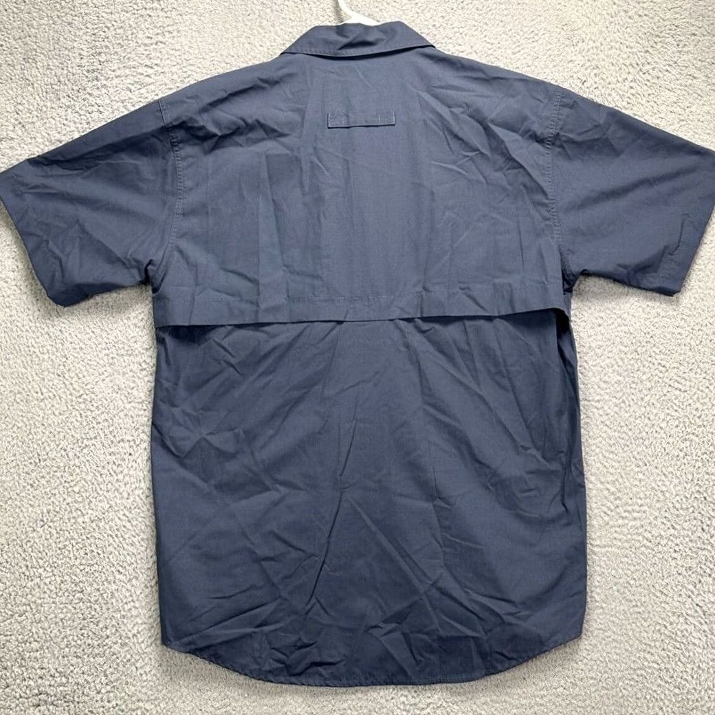 Vintage L.L. Bean Button Up Shirt Mens Medium Regular Blue Nylon Vented Insect Repellent Size US M / EU 48-50 / 2 - 2 Thumbnail
