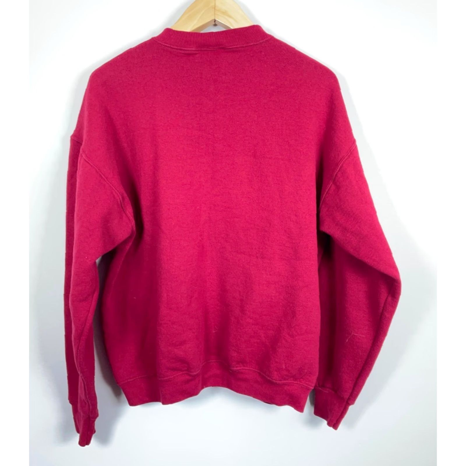 Fruit Of The Loom VINTAGE Fruit of the Loom Sweatshirt St. Louis 90s Laboure High School Alumni XL Dark Red Crew Neck Long Sleeve Graphic Print Men Adults Size US XL / EU 56 / 4 - 2 Thumbnail