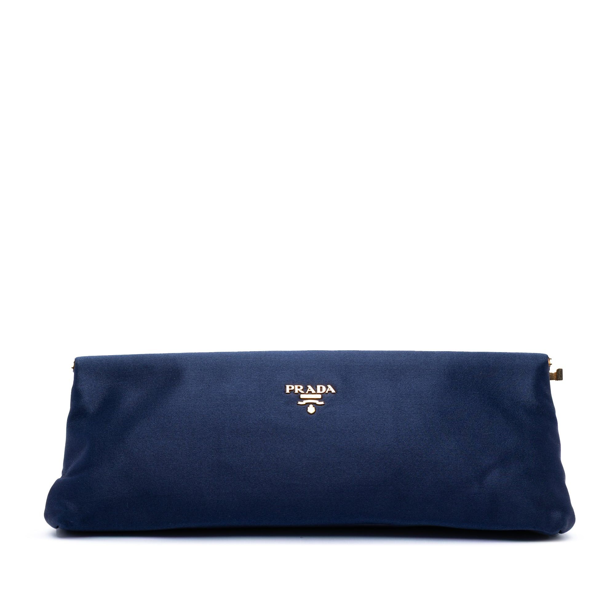 Prada Satin East West Frame Clutch Size ONE SIZE - 1 Thumbnail