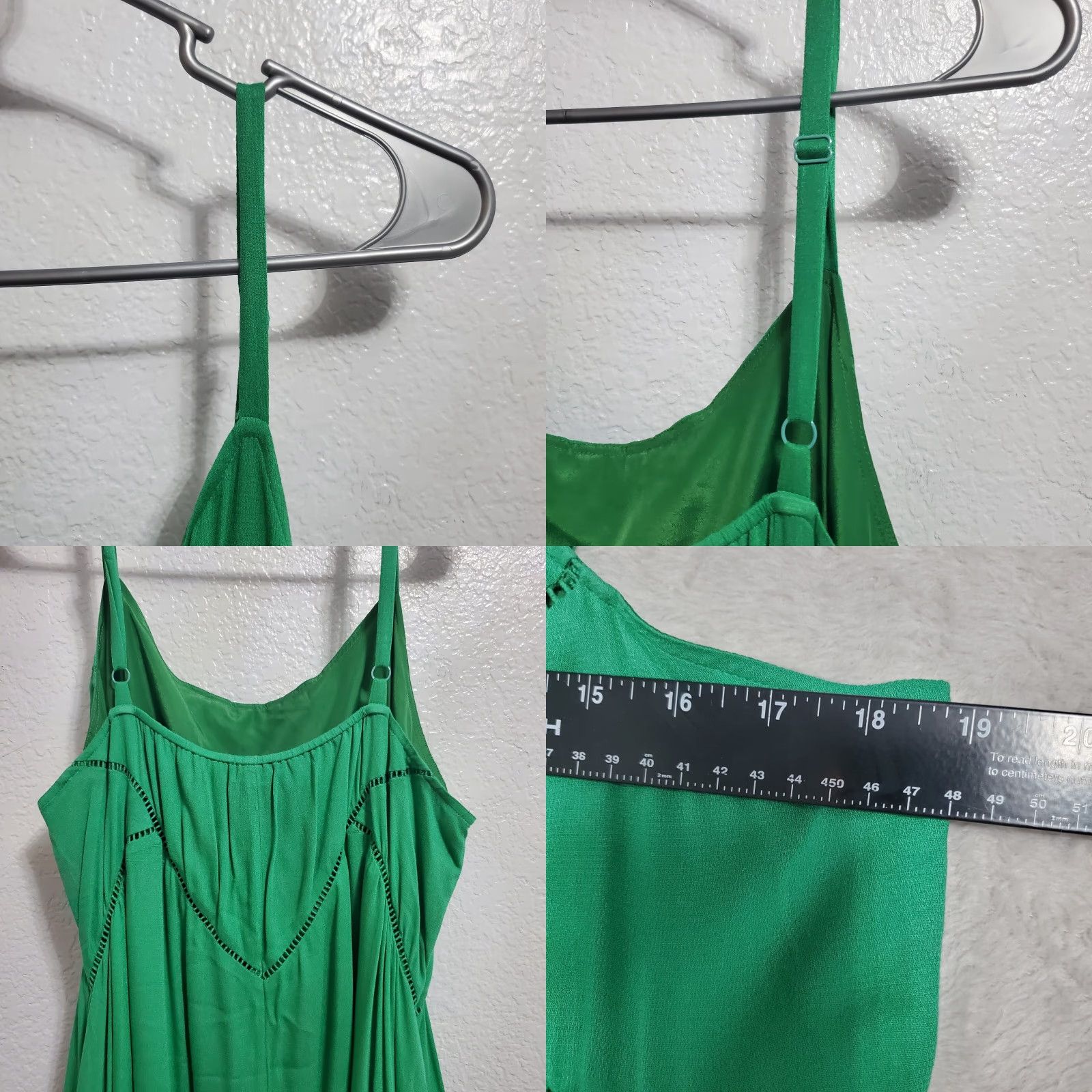silk green dress with sleeves Pine Green Long Silk Dress with Draped Neckline main image 1