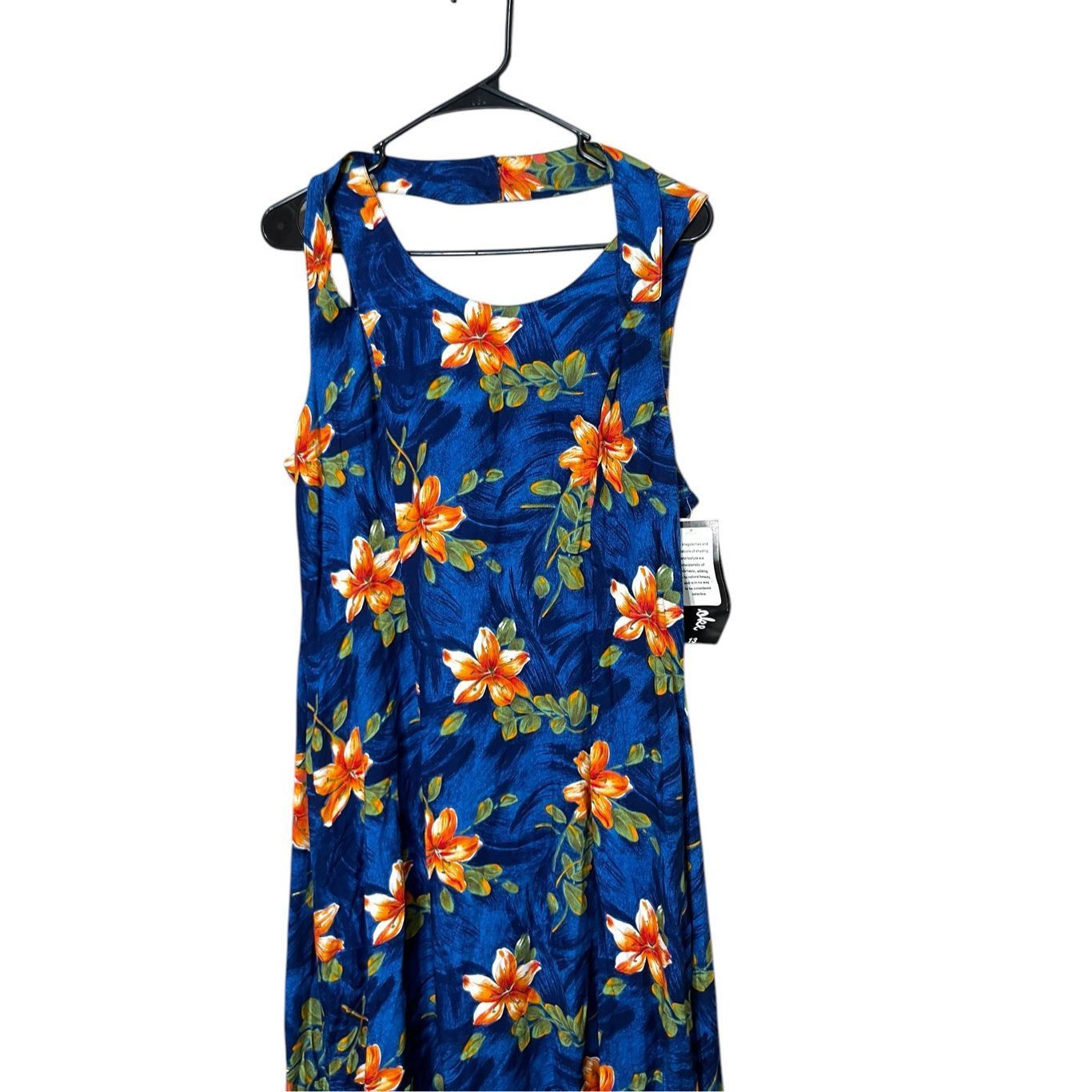 Other Vintage Jamie Brooke 90s Blue Flower Print Maxi Dress Size 13 Size M / US 6-8 / IT 42-44 - 2 Thumbnail