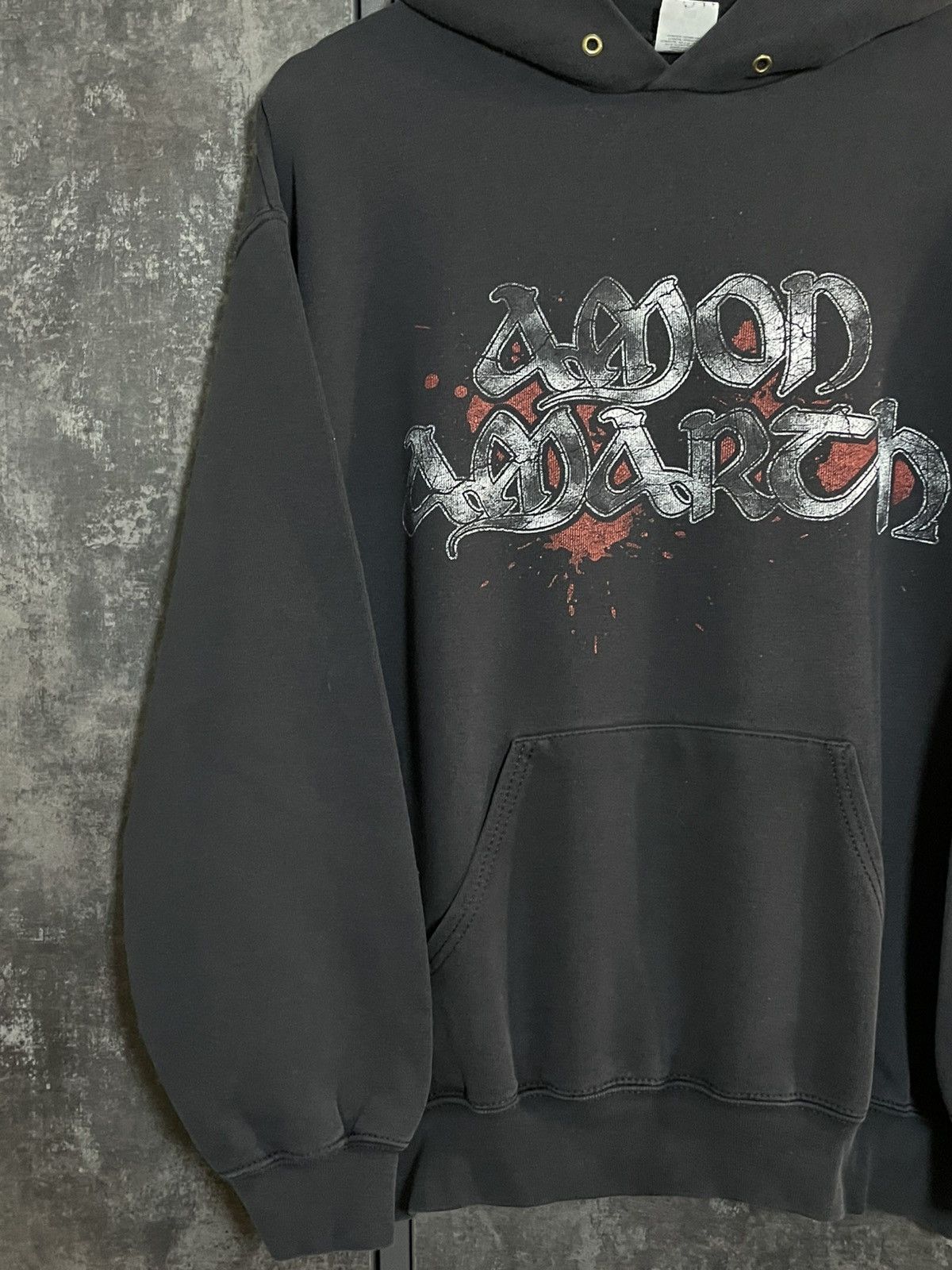 Vintage Vintage Amon Amarth Faded Hoodie Rock Darkthrone Deftones Ys Size US M / EU 48-50 / 2 - 5 Thumbnail