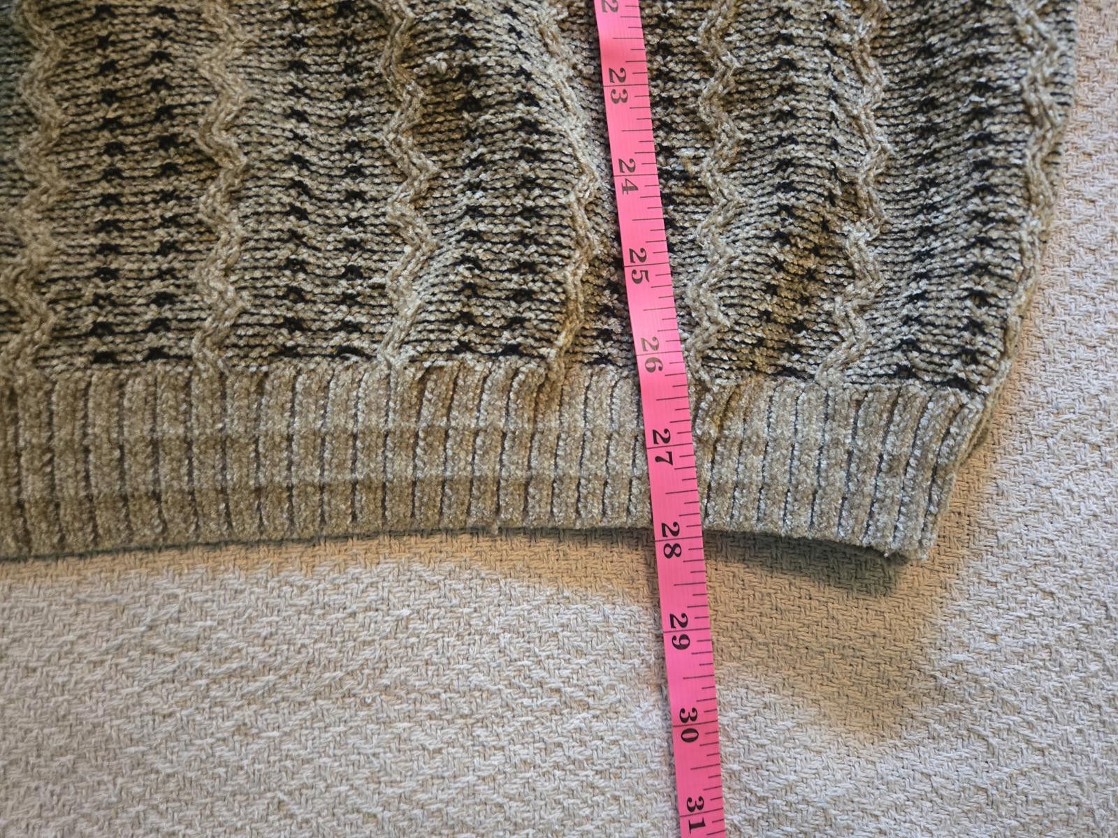 Tundra Tundra Sweater L | Textured Neutral Wave Knit Size US L / EU 52-54 / 3 - 6 Thumbnail