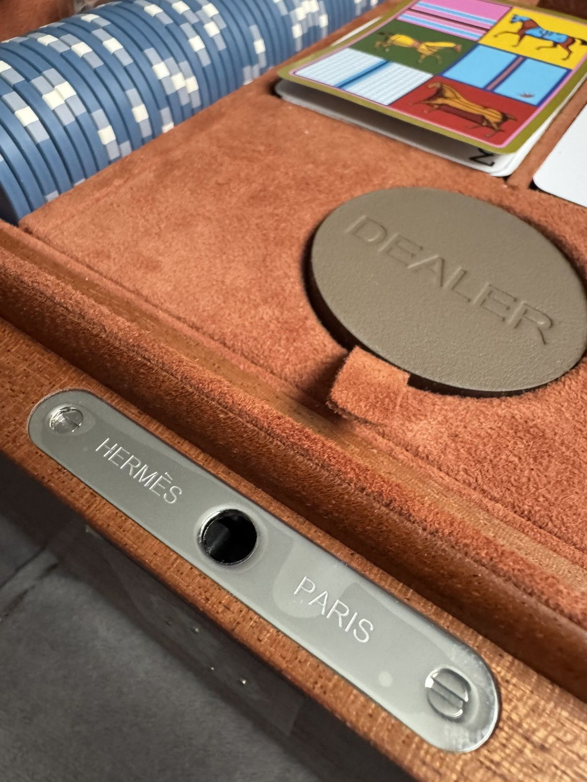Hermes HERMES box games poker set study all photos and description Size ONE SIZE - 7 Thumbnail